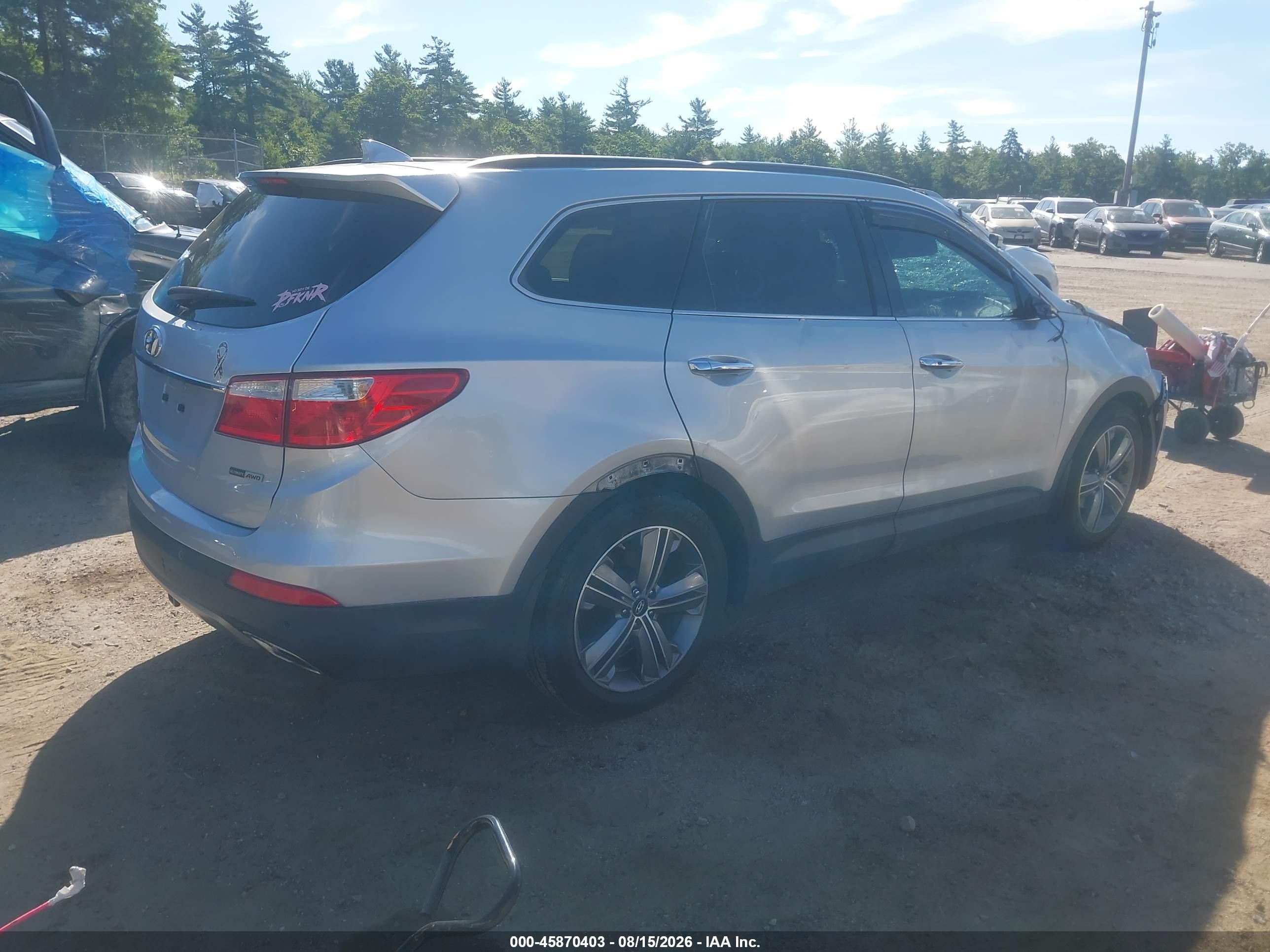 2015 Hyundai Santa Fe Gls Gray vin: KM8SRDHF7FU121863