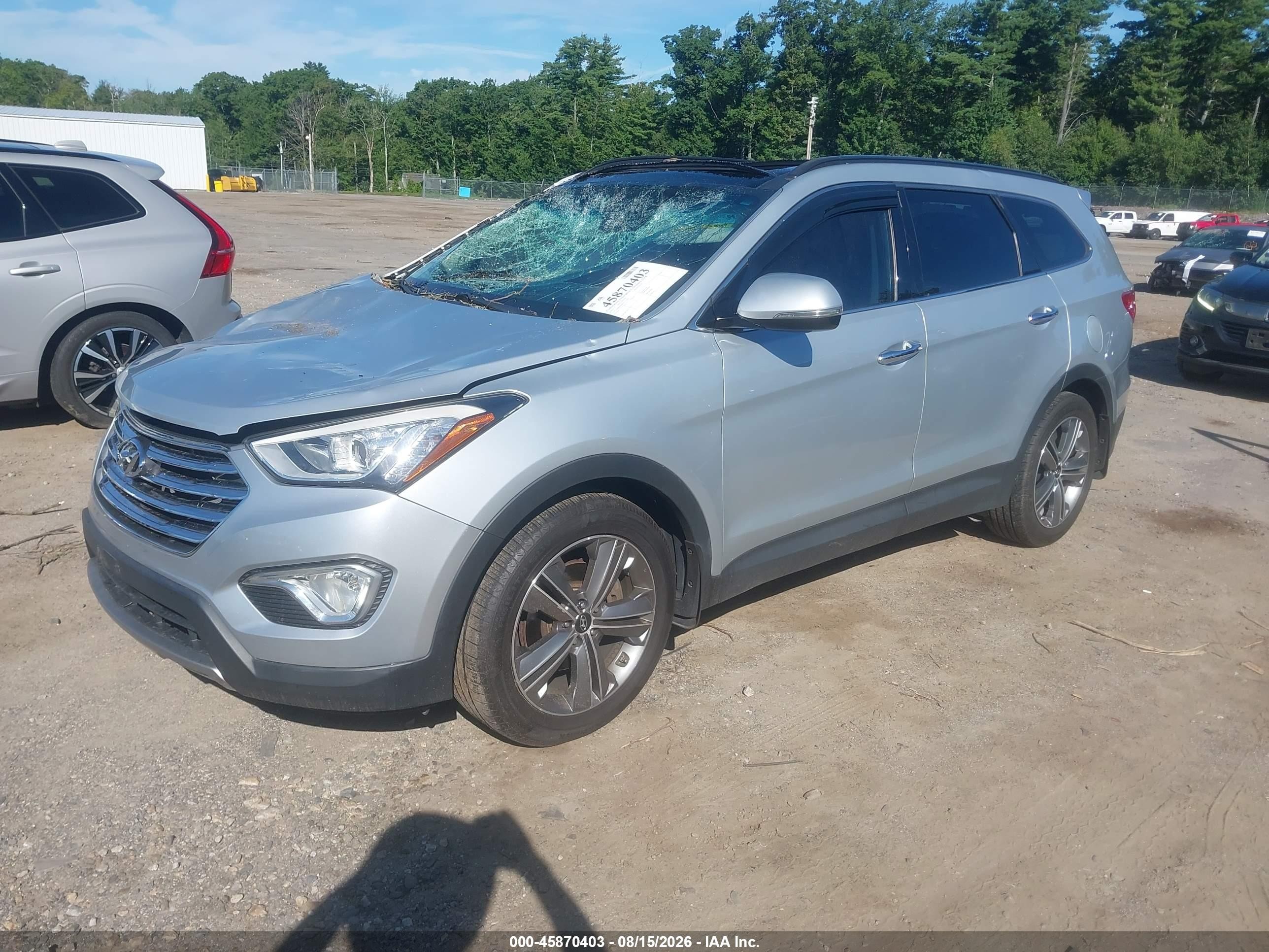 2015 Hyundai Santa Fe Gls Gray vin: KM8SRDHF7FU121863