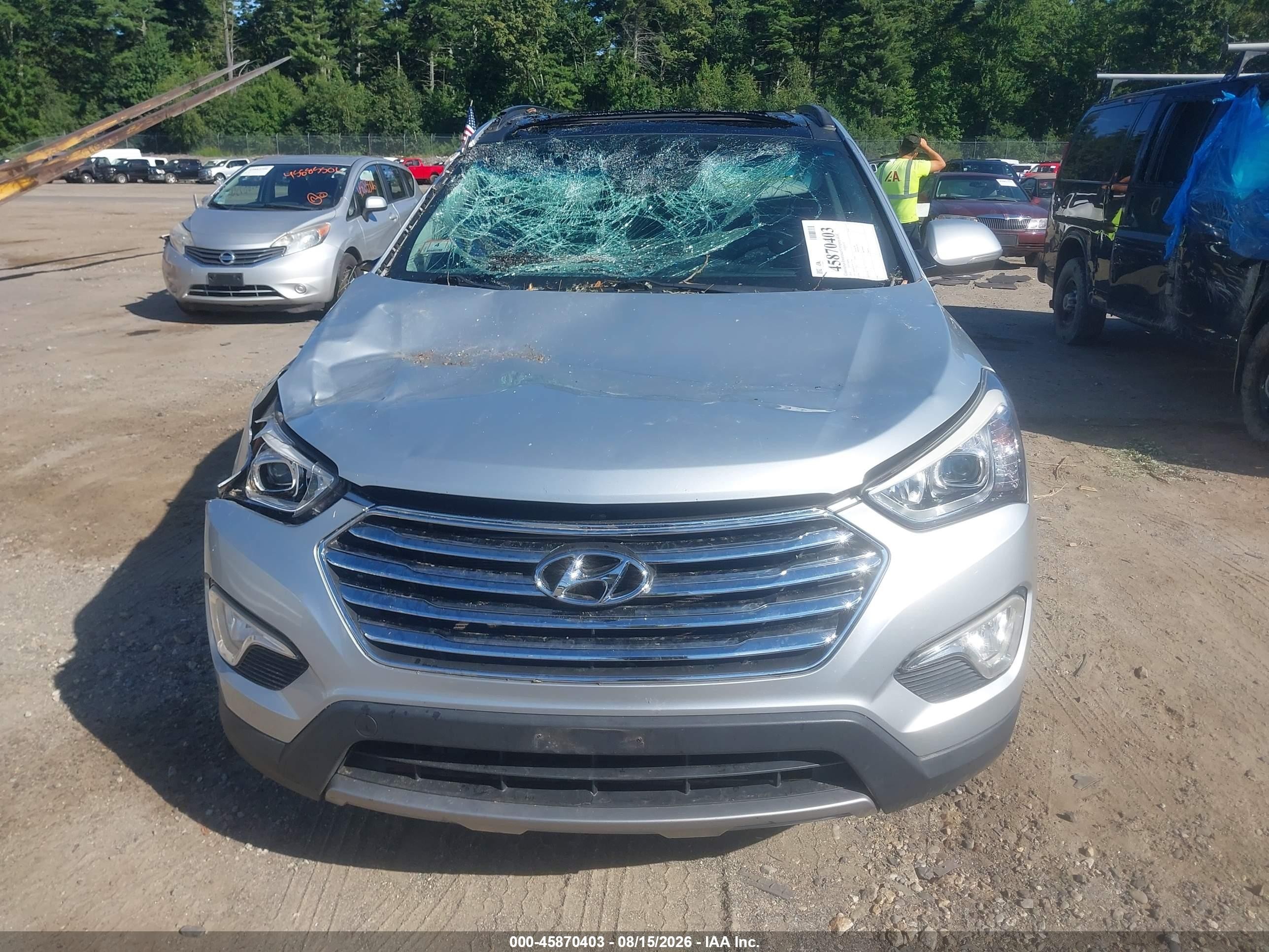 2015 Hyundai Santa Fe Gls Gray vin: KM8SRDHF7FU121863