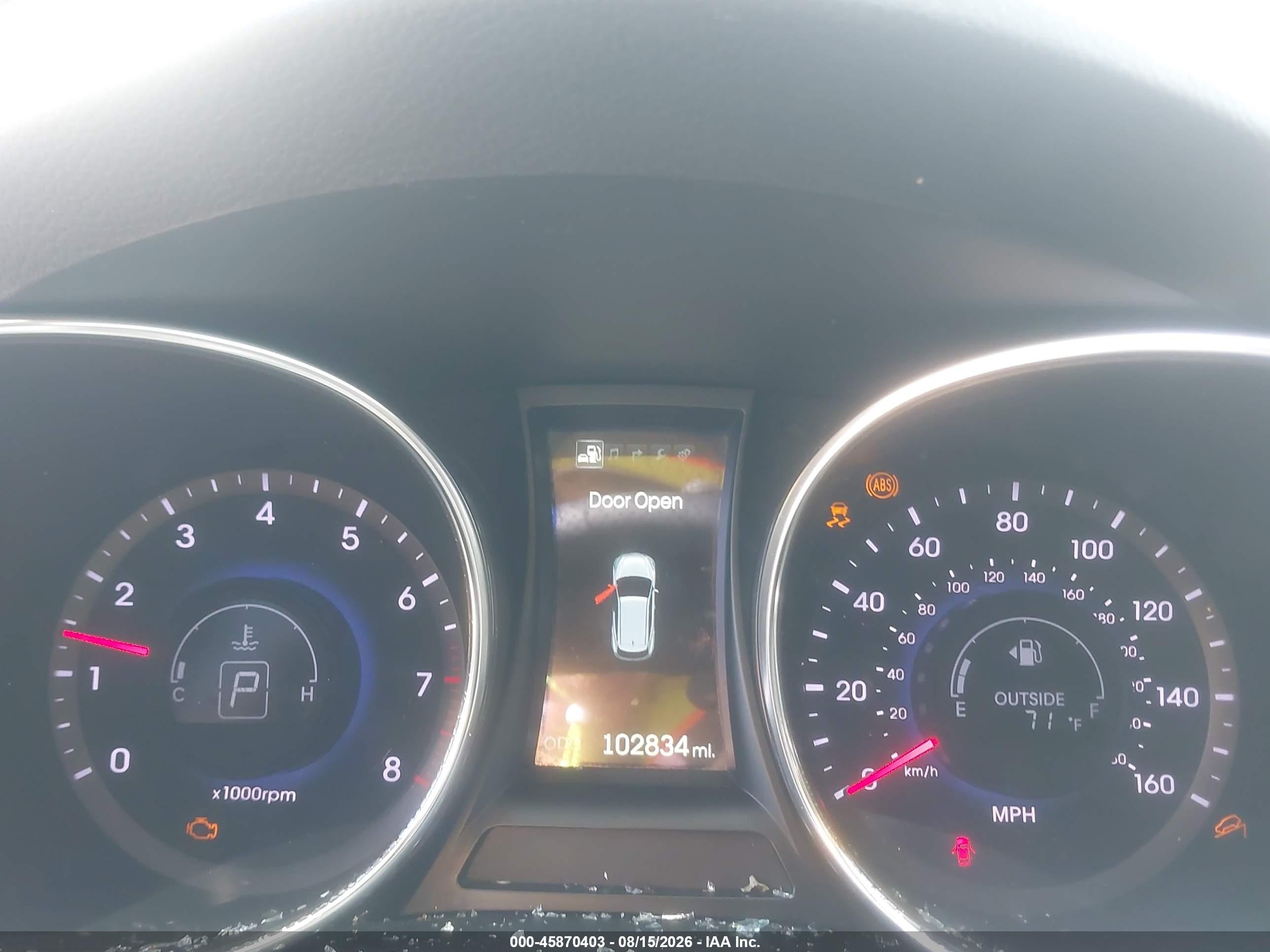 2015 Hyundai Santa Fe Gls Gray vin: KM8SRDHF7FU121863