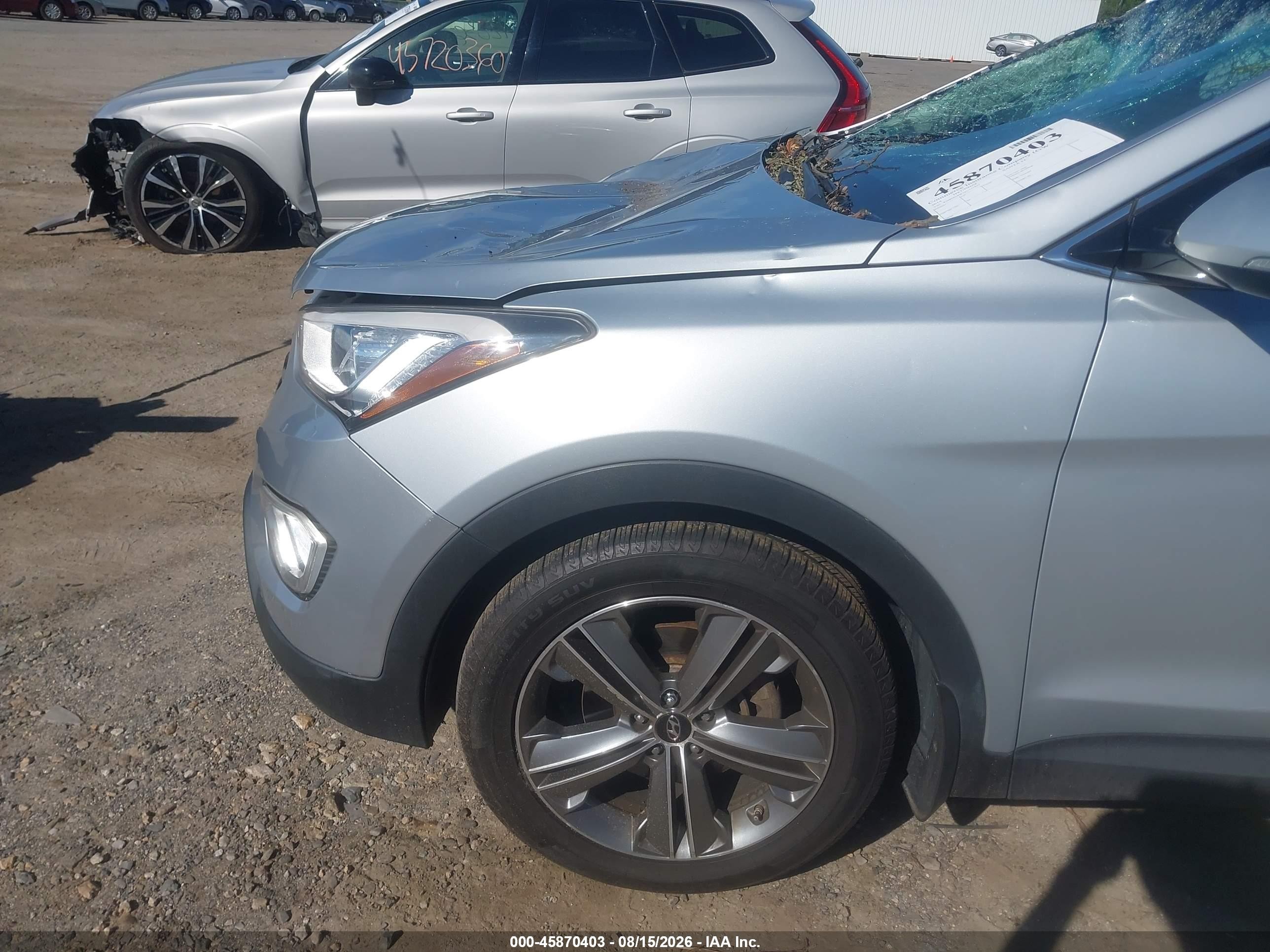 2015 Hyundai Santa Fe Gls Gray vin: KM8SRDHF7FU121863