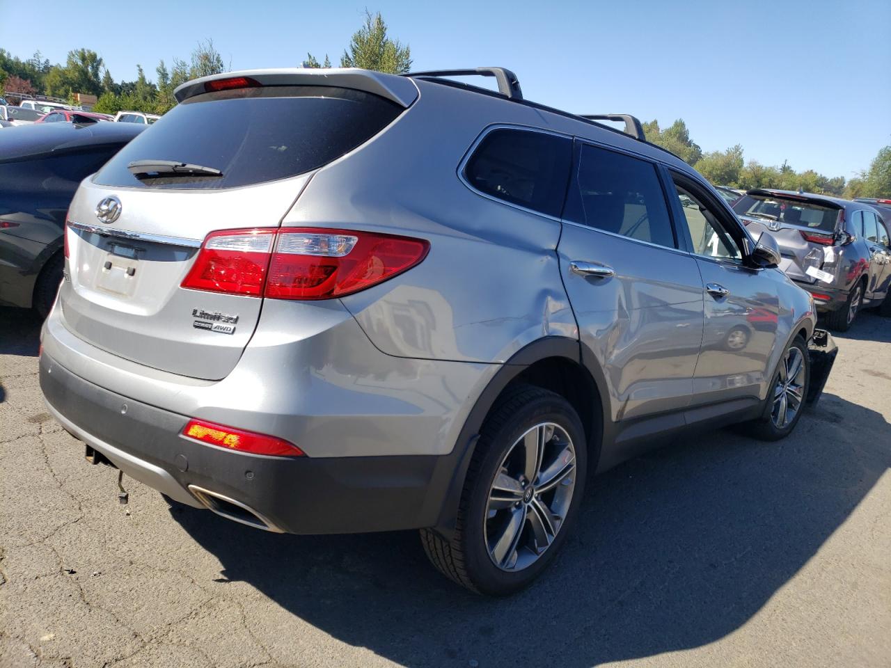 2015 Hyundai Santa Fe Gls Silver vin: KM8SRDHF7FU127047