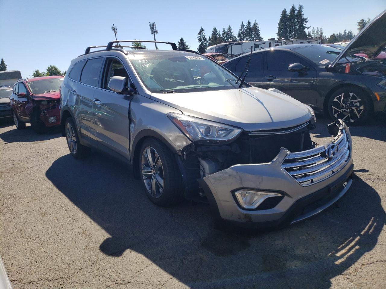2015 Hyundai Santa Fe Gls Silver vin: KM8SRDHF7FU127047