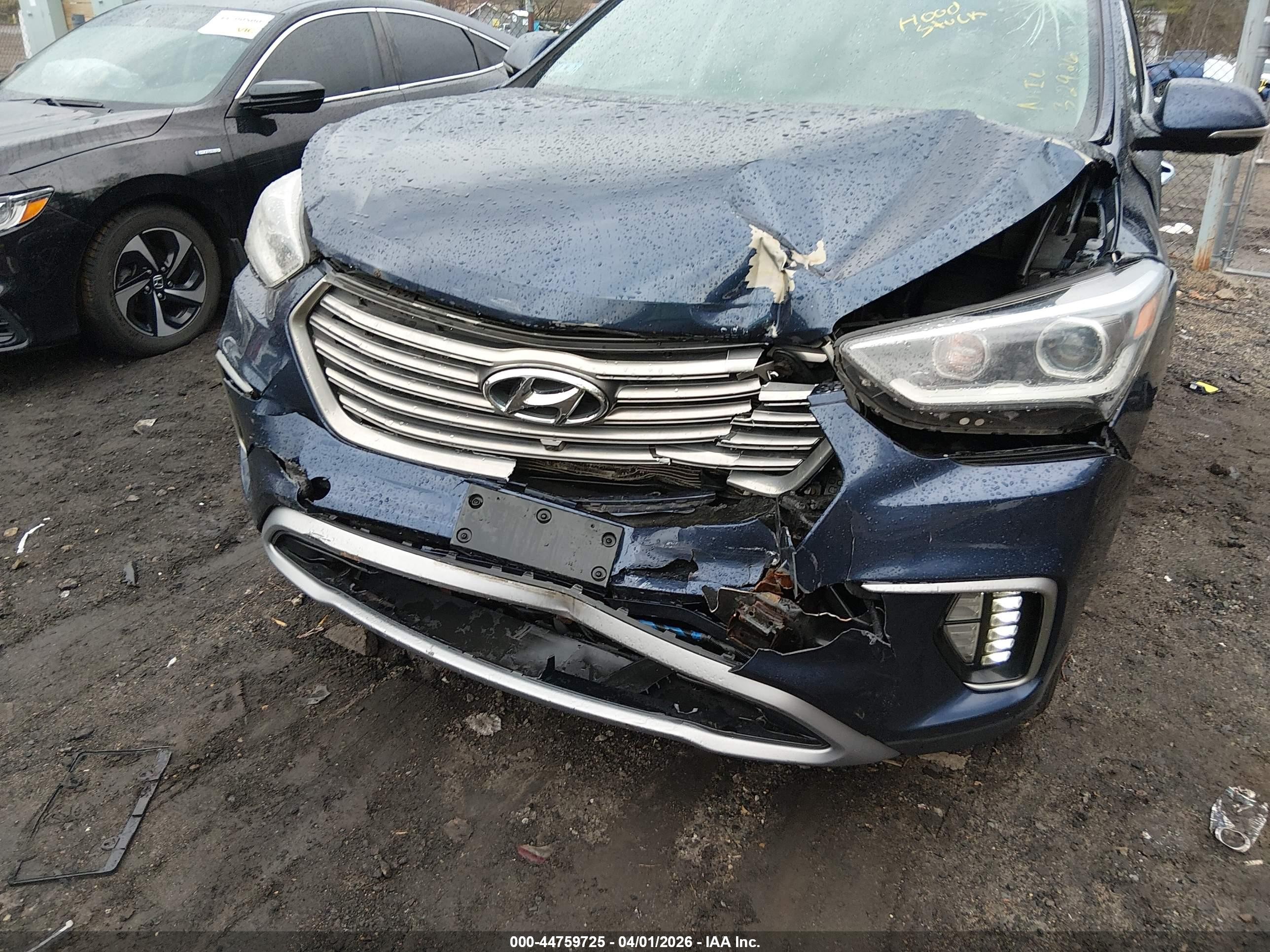 2017 Hyundai Santa Fe Limited Ultimate Синий vin: KM8SRDHF7HU202204