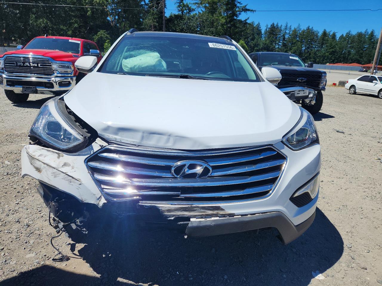 2013 Hyundai Santa Fe Limited White vin: KM8SRDHF8DU000577
