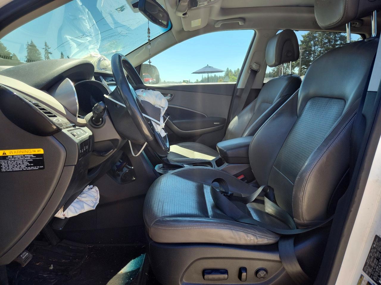 2013 Hyundai Santa Fe Limited White vin: KM8SRDHF8DU000577
