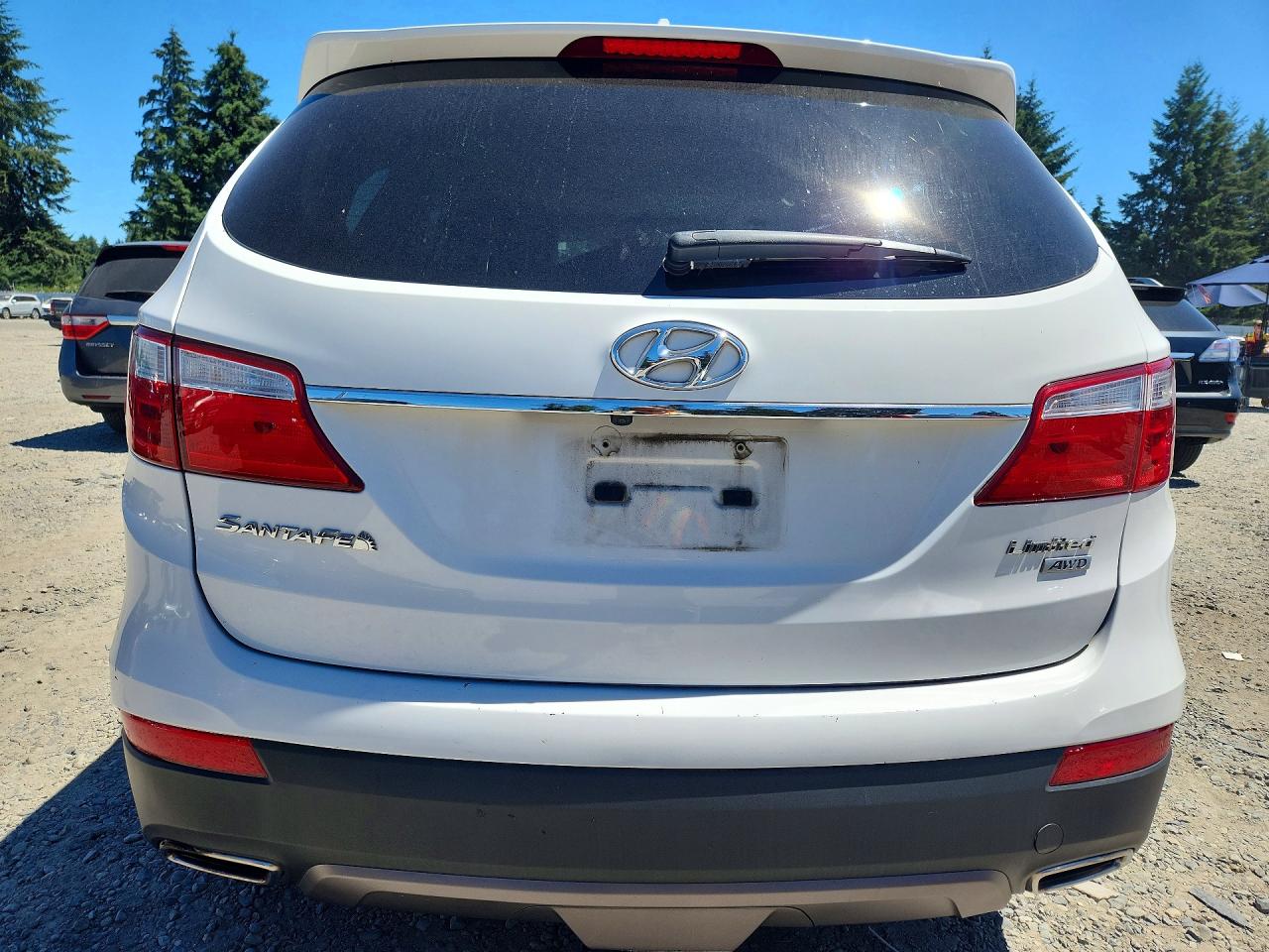 2013 Hyundai Santa Fe Limited White vin: KM8SRDHF8DU000577