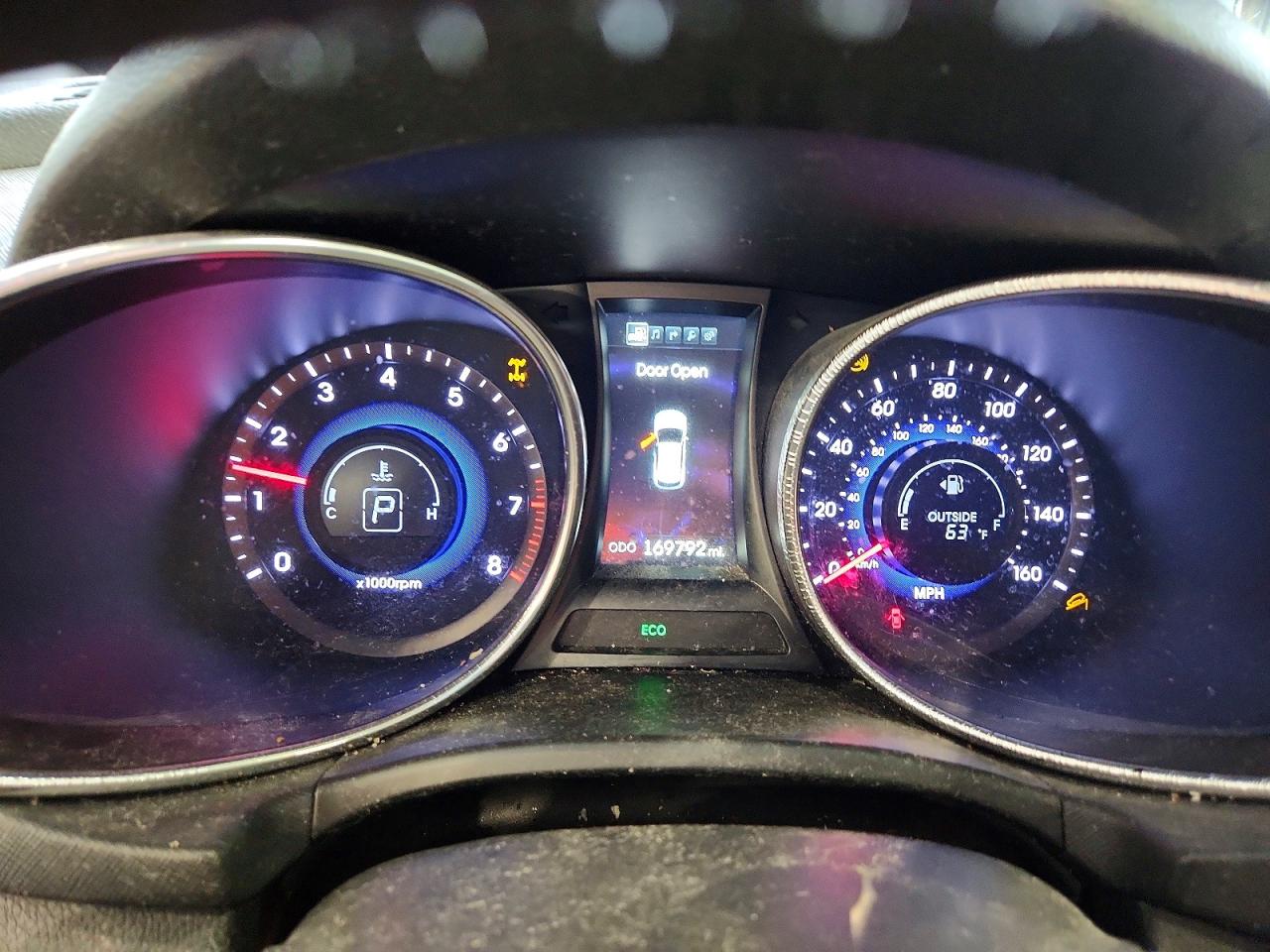 2013 Hyundai Santa Fe Limited Black vin: KM8SRDHF8DU011451