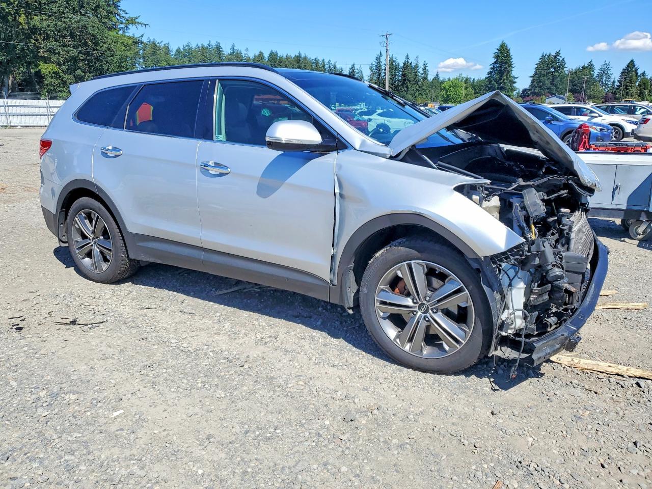 2013 Hyundai Santa Fe Limited Серебряный vin: KM8SRDHF8DU011918