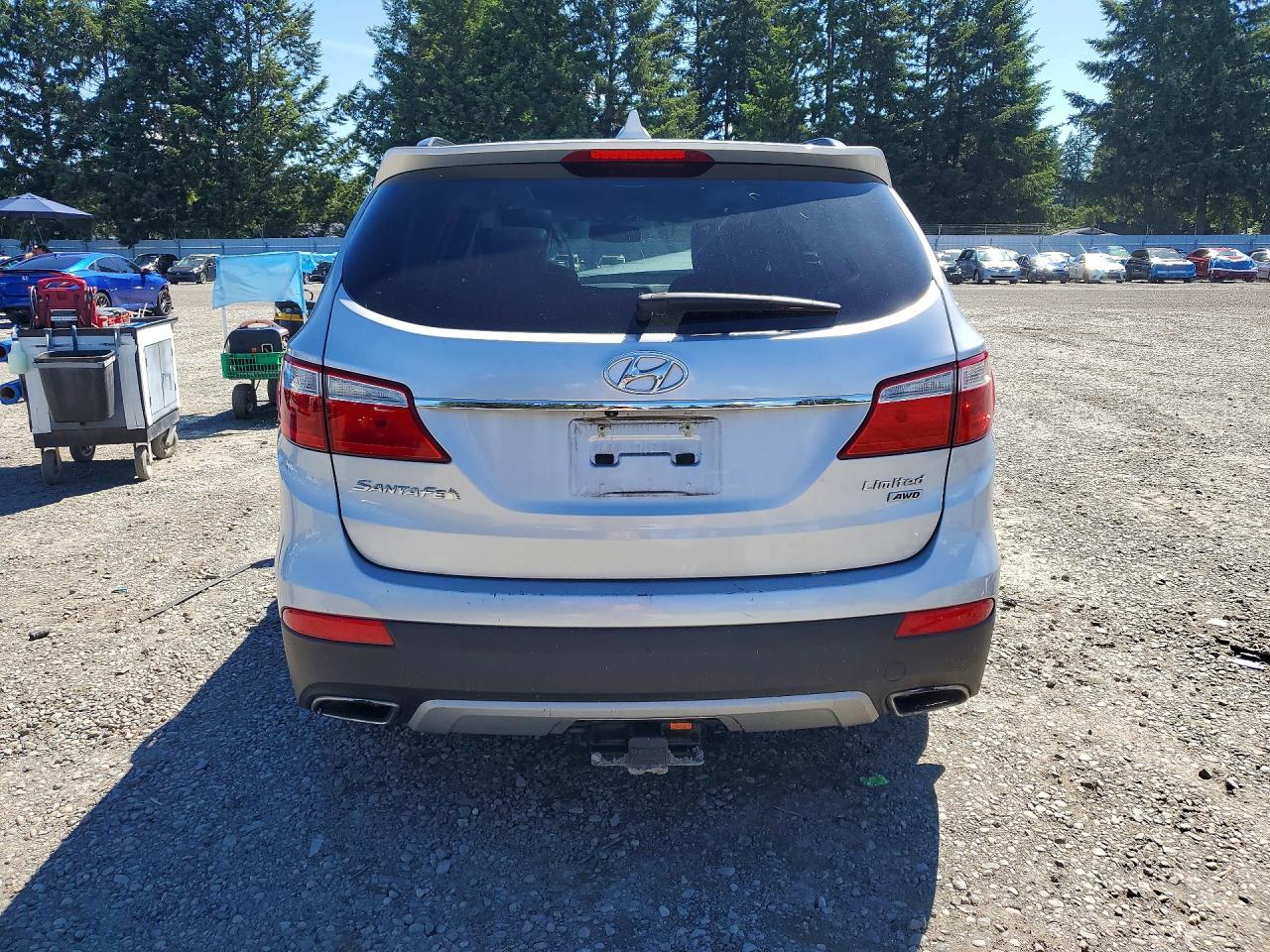2013 Hyundai Santa Fe Limited Серебряный vin: KM8SRDHF8DU011918