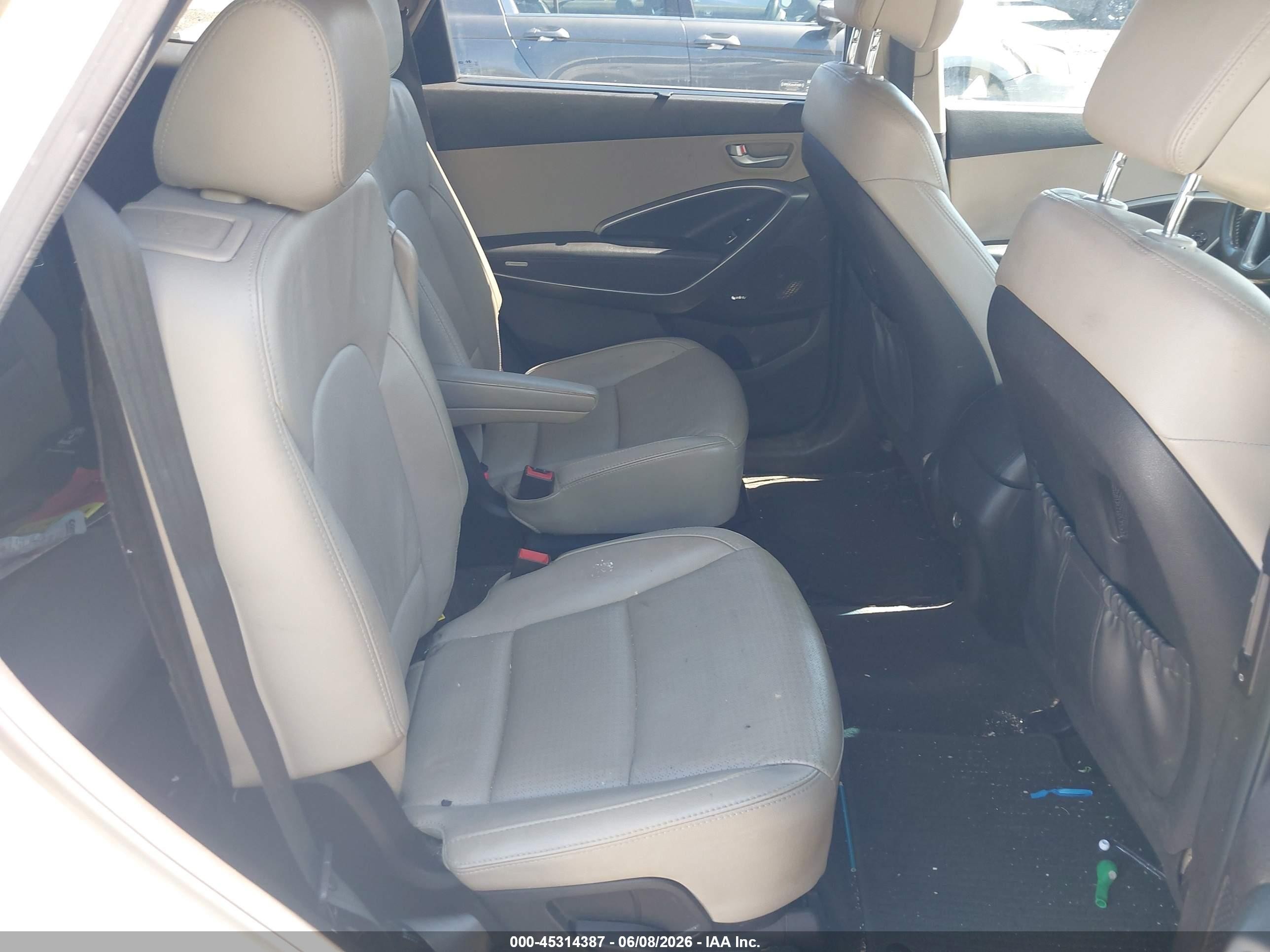 2014 Hyundai Santa Fe Limited Белый vin: KM8SRDHF8EU062904