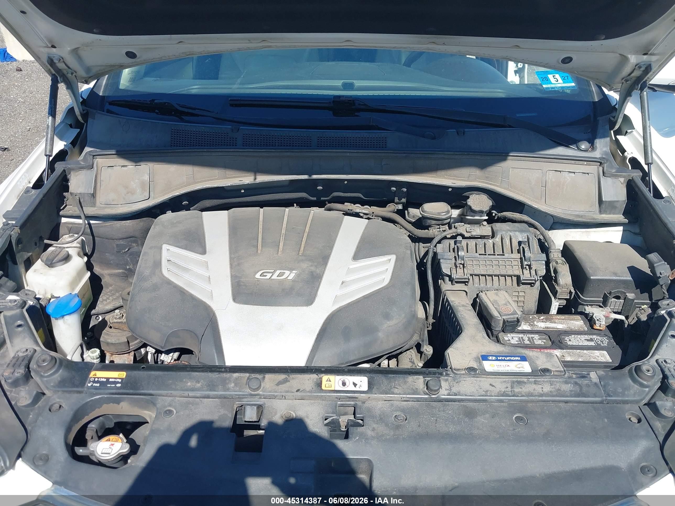 2014 Hyundai Santa Fe Limited Белый vin: KM8SRDHF8EU062904