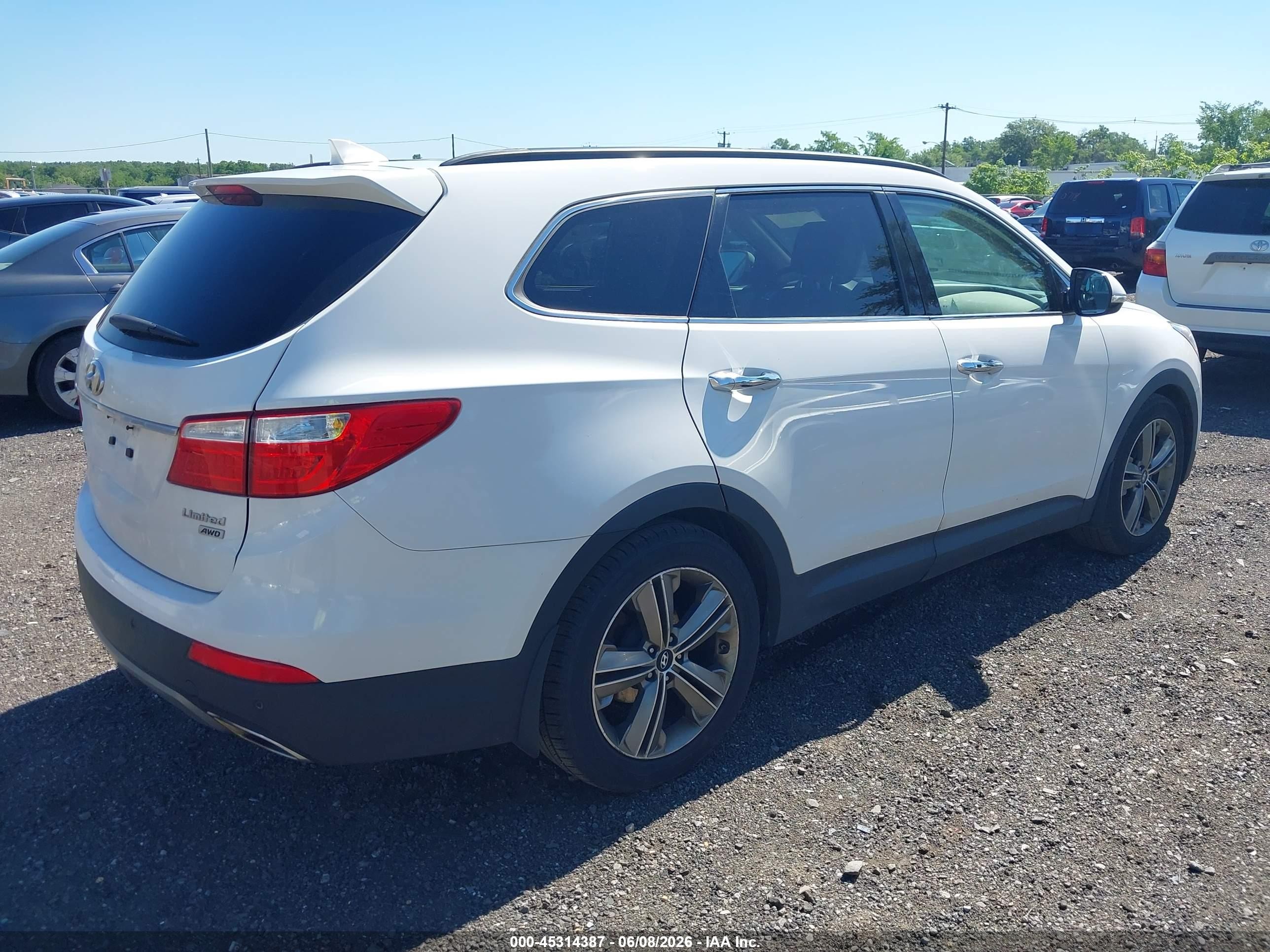 2014 Hyundai Santa Fe Limited Белый vin: KM8SRDHF8EU062904
