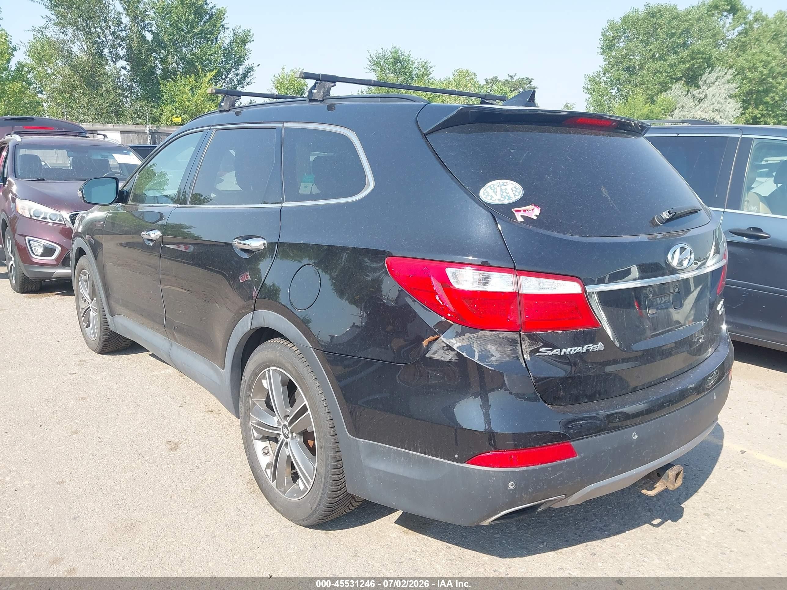 2014 Hyundai Santa Fe Limited Black vin: KM8SRDHF8EU065270