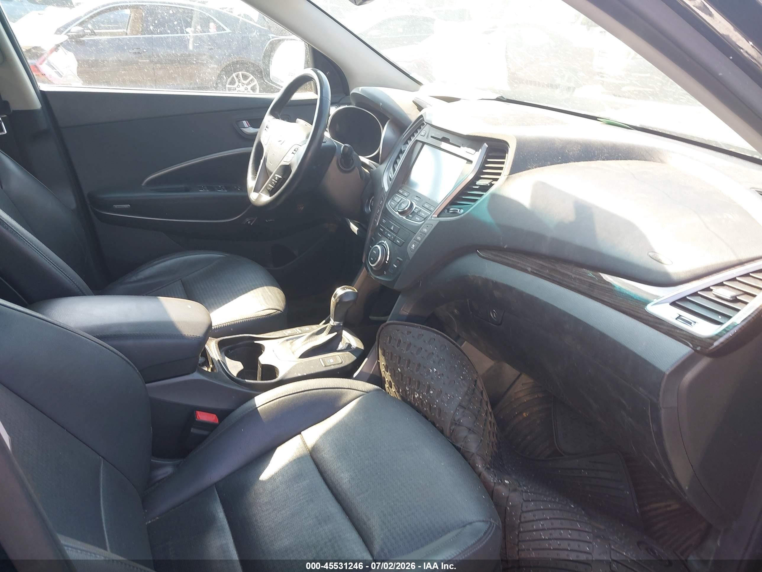 2014 Hyundai Santa Fe Limited Black vin: KM8SRDHF8EU065270