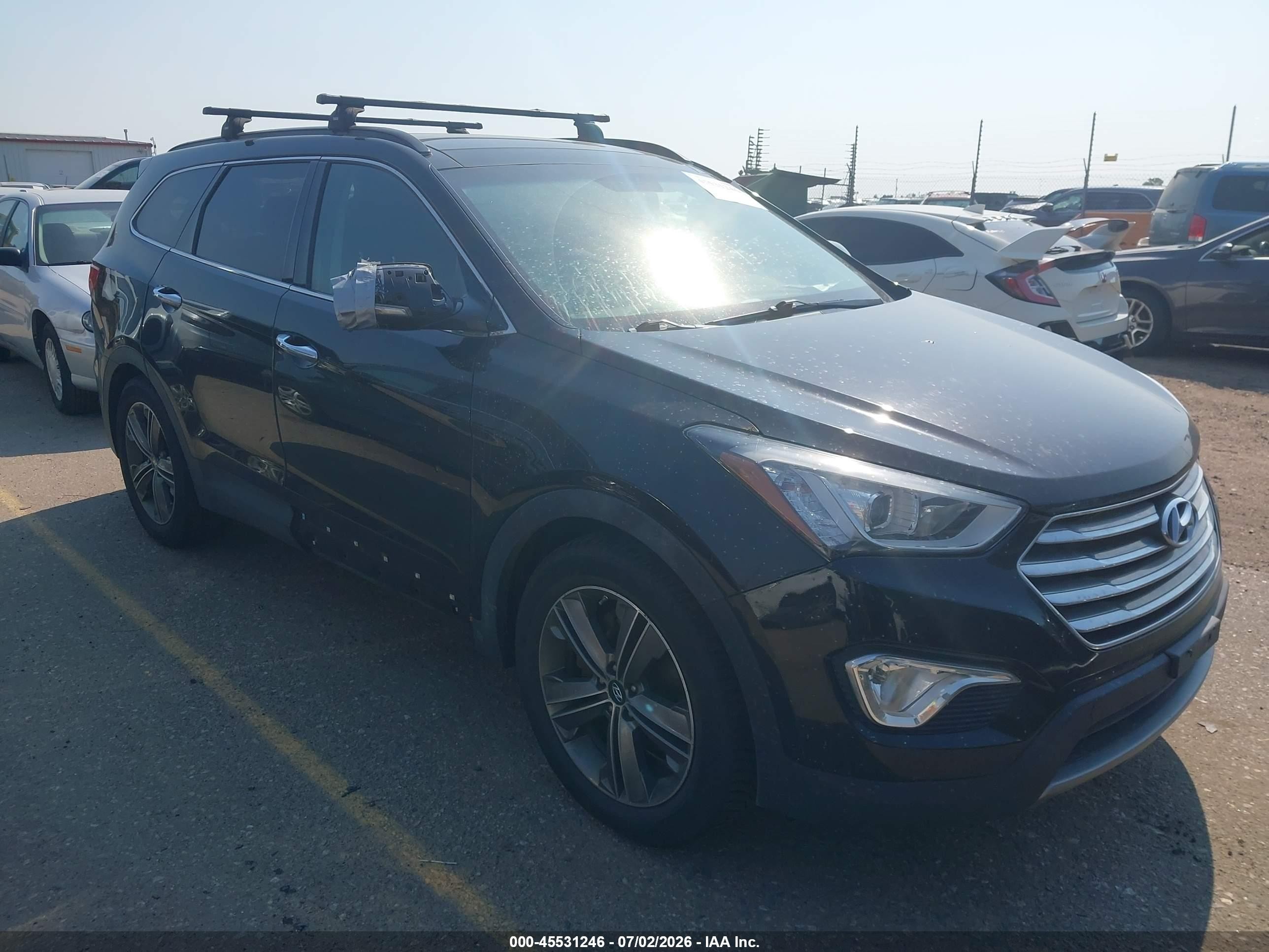 2014 Hyundai Santa Fe Limited Black vin: KM8SRDHF8EU065270