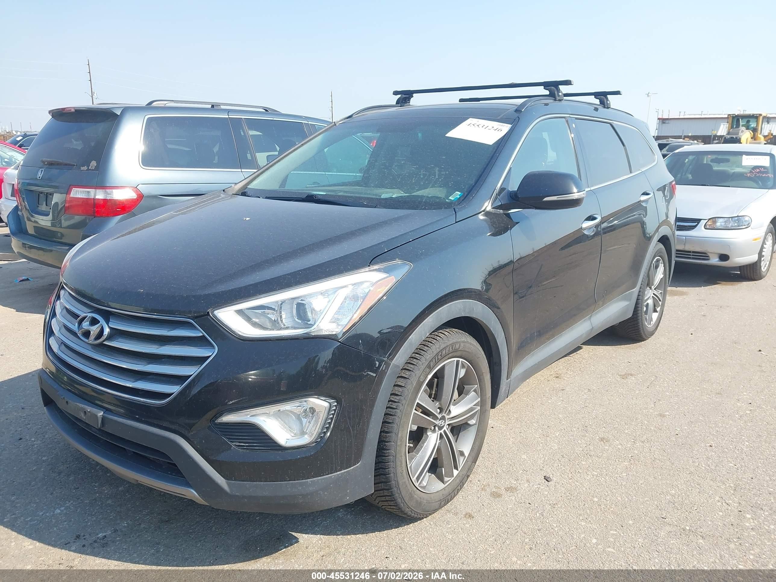 2014 Hyundai Santa Fe Limited Black vin: KM8SRDHF8EU065270