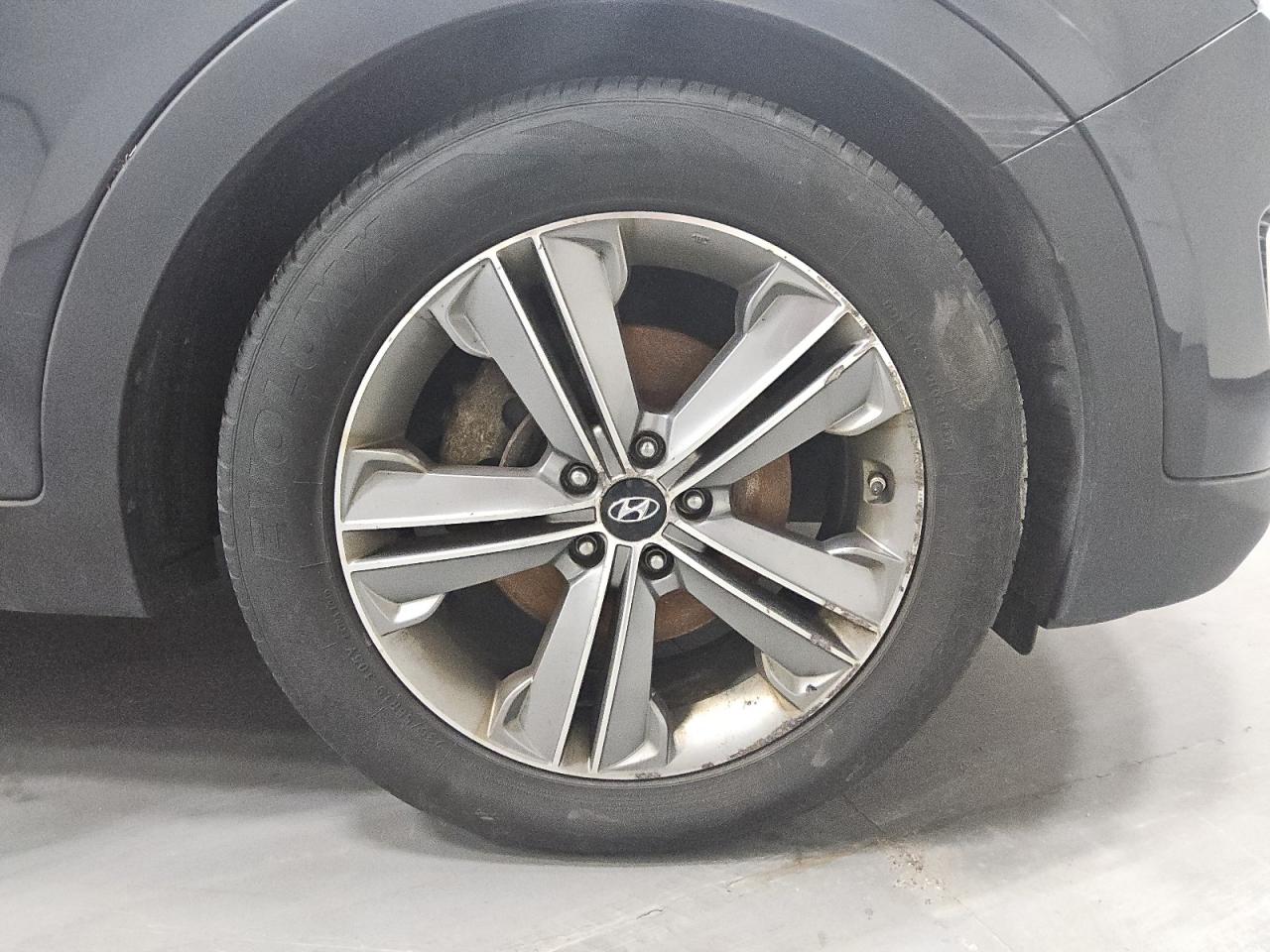 2014 Hyundai Santa Fe Limited Black vin: KM8SRDHF8EU088466 Damage: Left Rear Wheel, Curb Rash, > 12 Inches