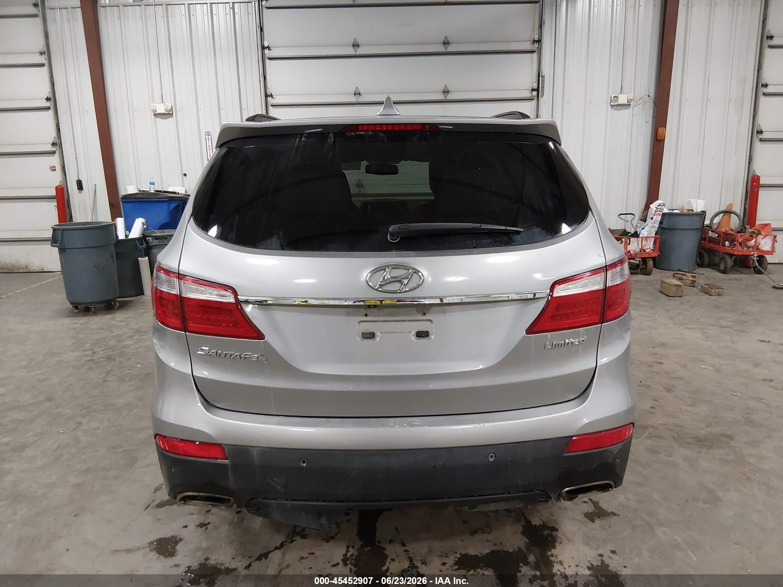 2015 Hyundai Santa Fe Limited Серый vin: KM8SRDHF8FU104599