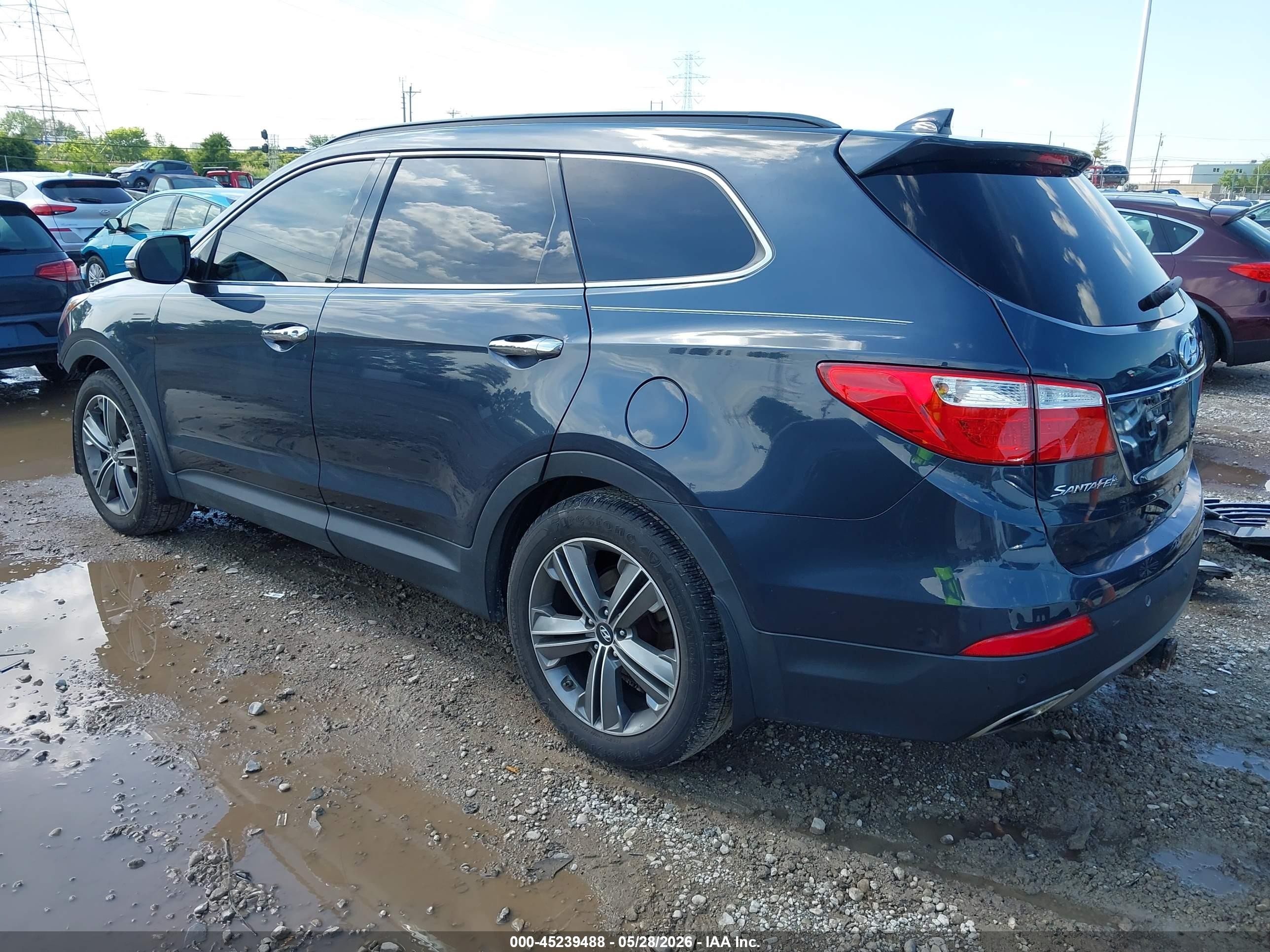 2015 Hyundai Santa Fe Limited Gray vin: KM8SRDHF8FU112282