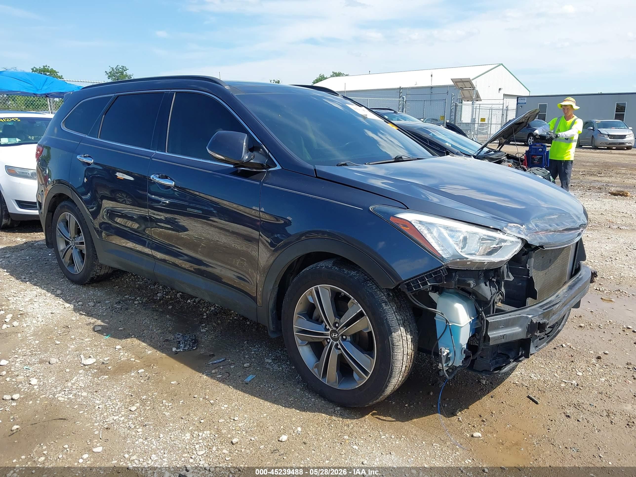 2015 Hyundai Santa Fe Limited Gray vin: KM8SRDHF8FU112282