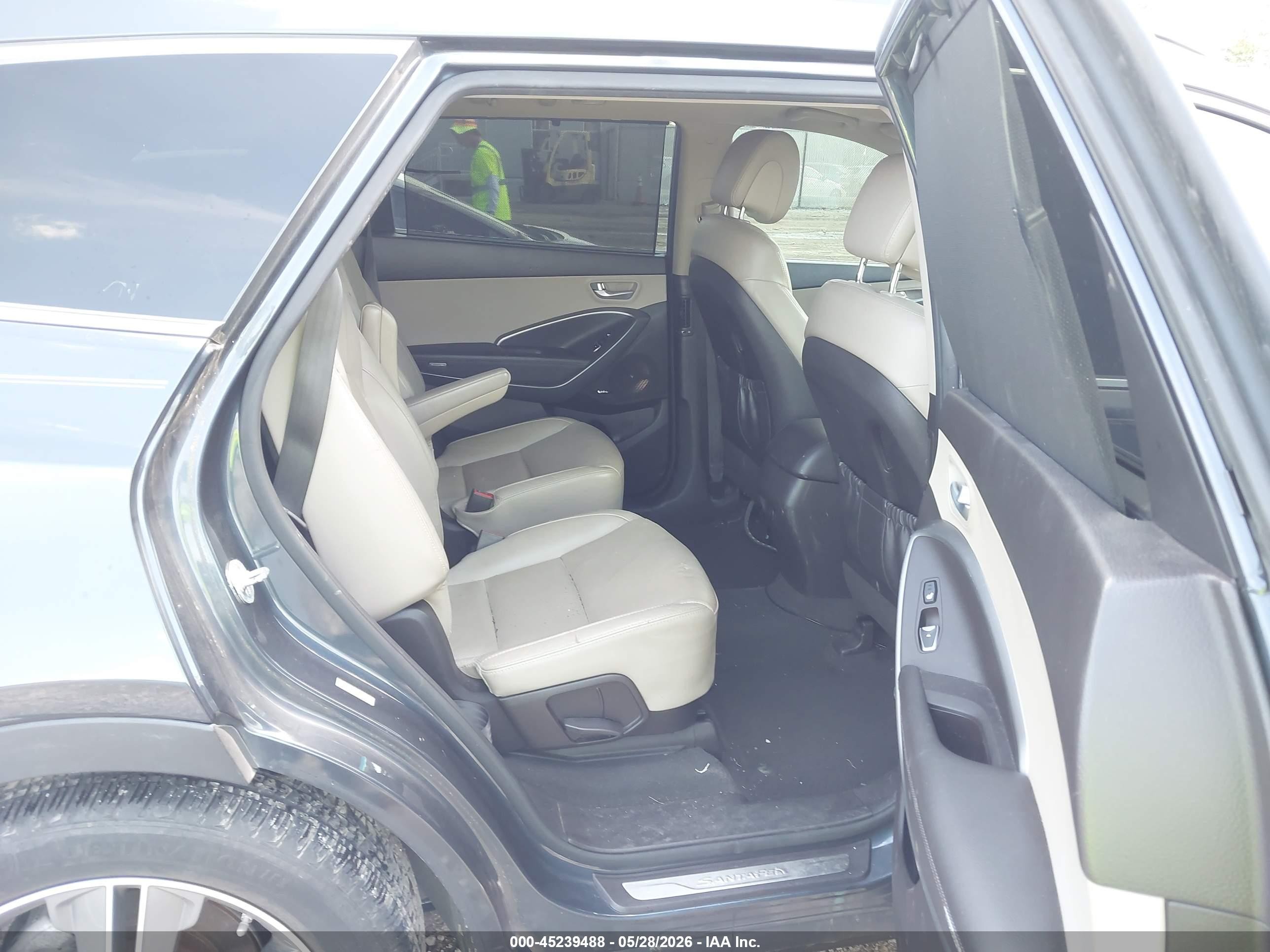 2015 Hyundai Santa Fe Limited Gray vin: KM8SRDHF8FU112282