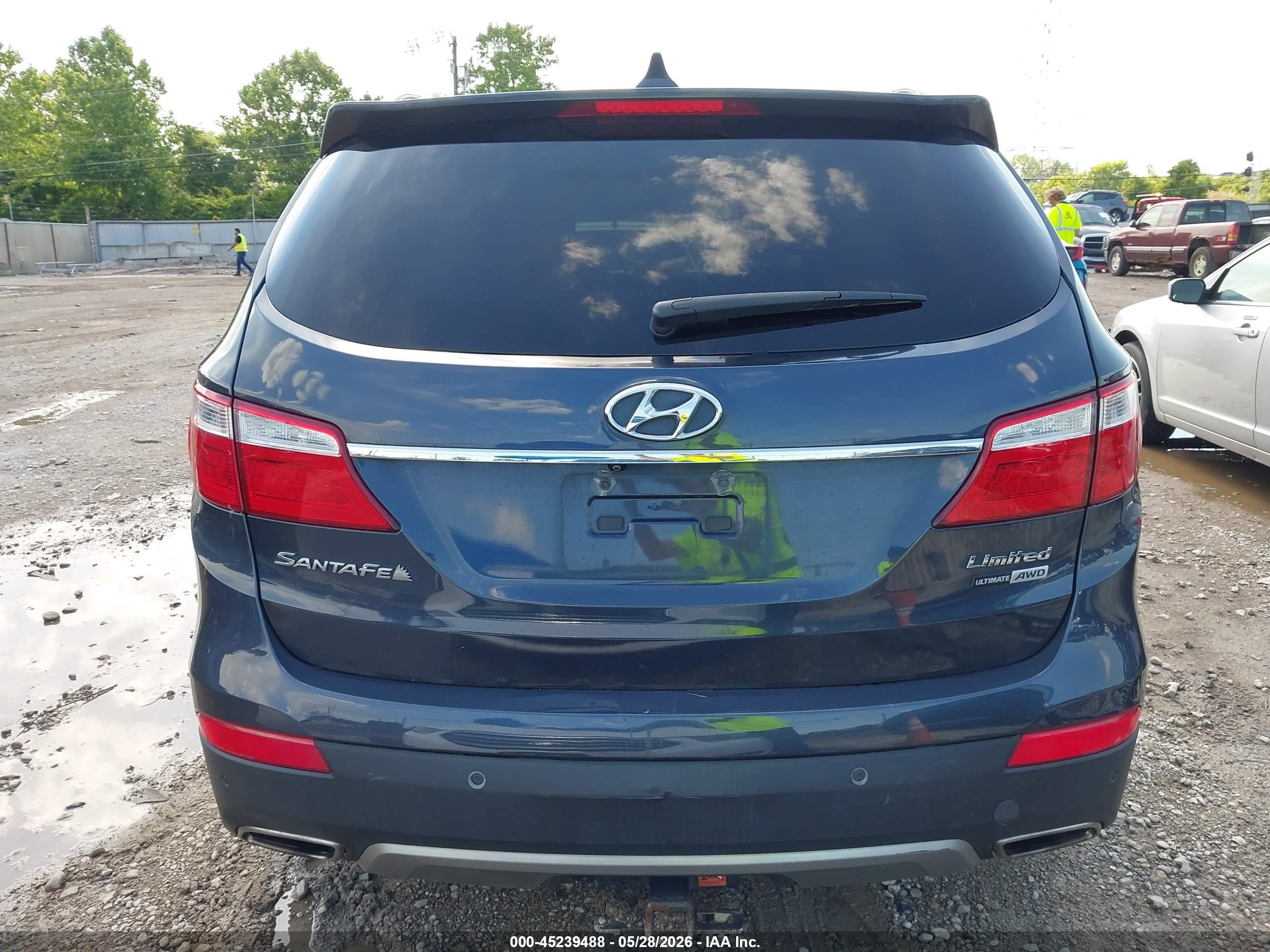 2015 Hyundai Santa Fe Limited Gray vin: KM8SRDHF8FU112282