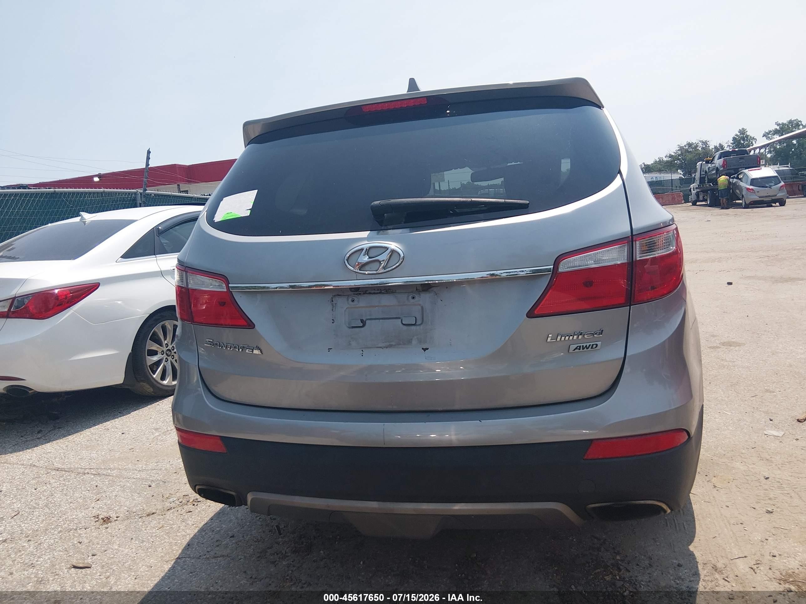 2013 Hyundai Santa Fe Limited Gray vin: KM8SRDHF9DU004668