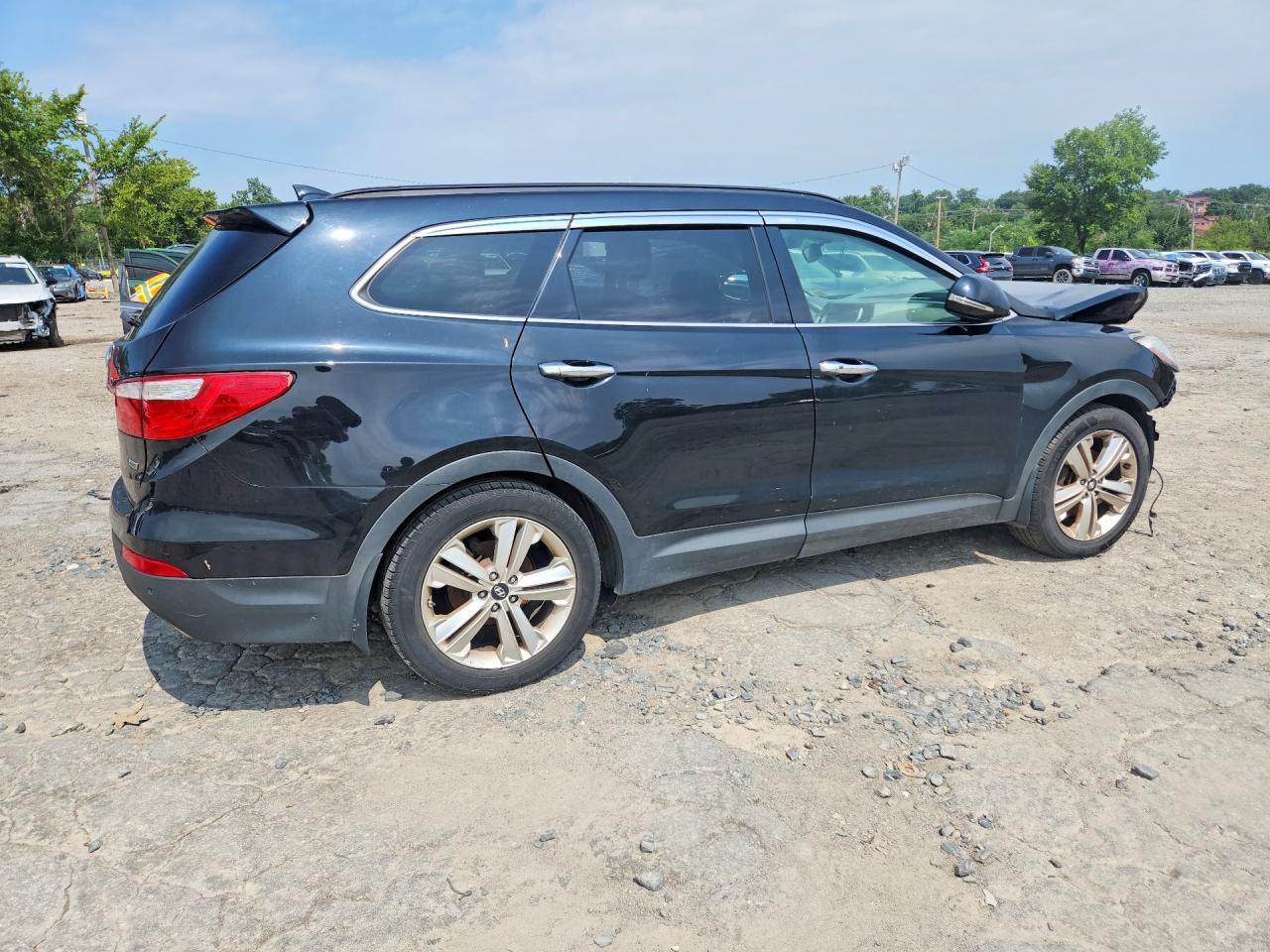 2014 Hyundai Santa Fe Gls Black vin: KM8SRDHF9EU045643