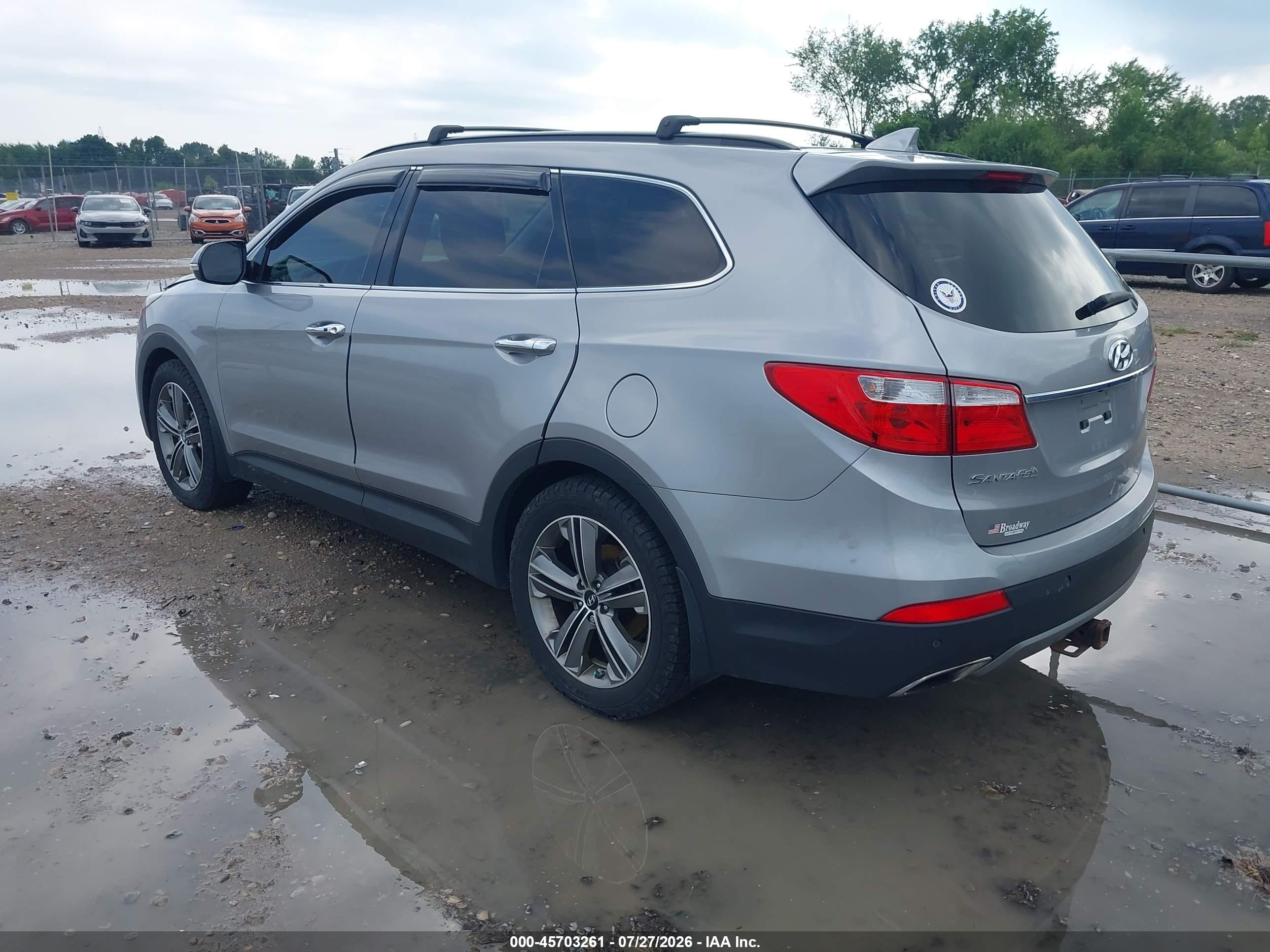 2014 Hyundai Santa Fe Gls Silver vin: KM8SRDHF9EU063379