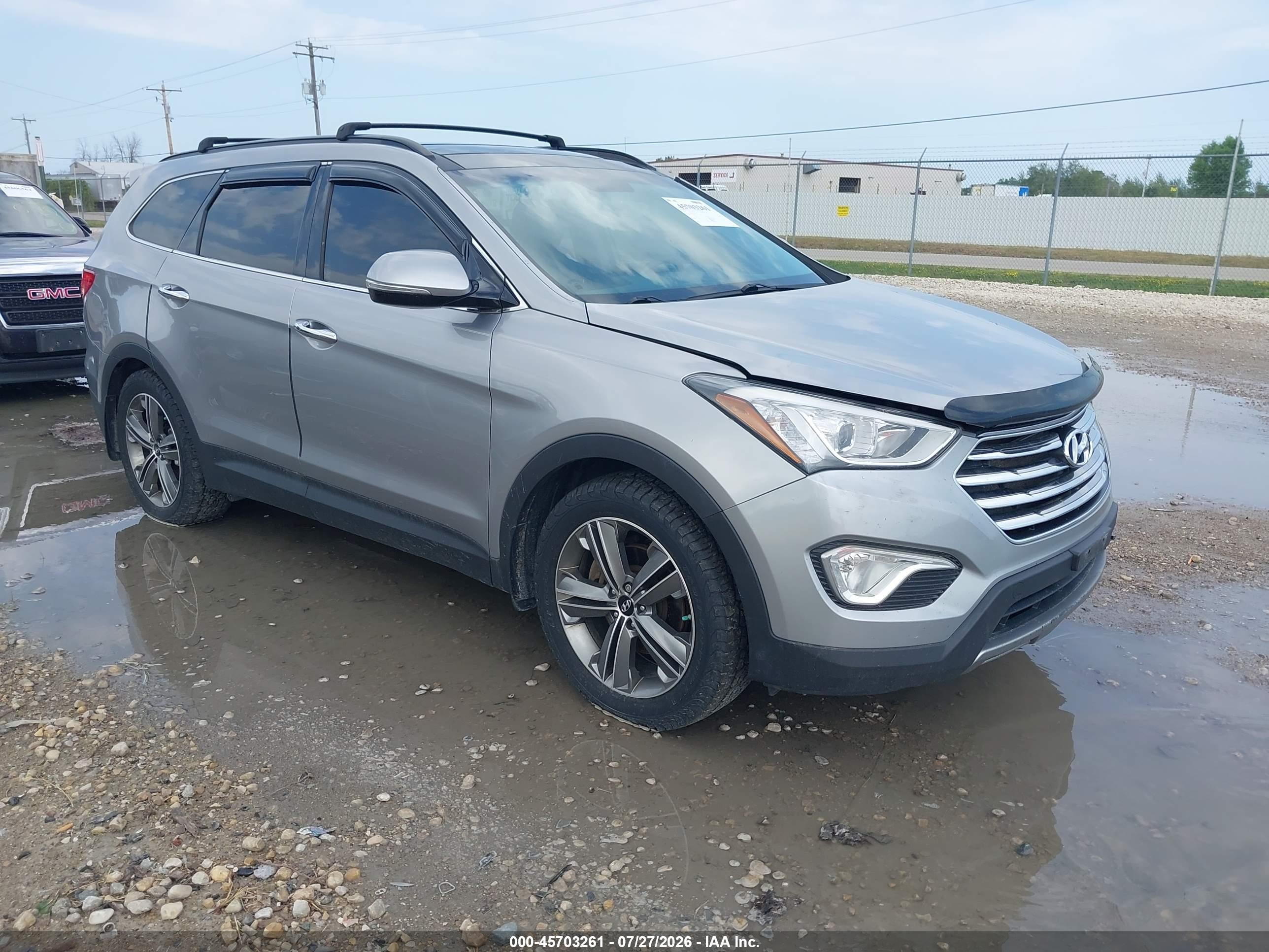 2014 Hyundai Santa Fe Gls Silver vin: KM8SRDHF9EU063379