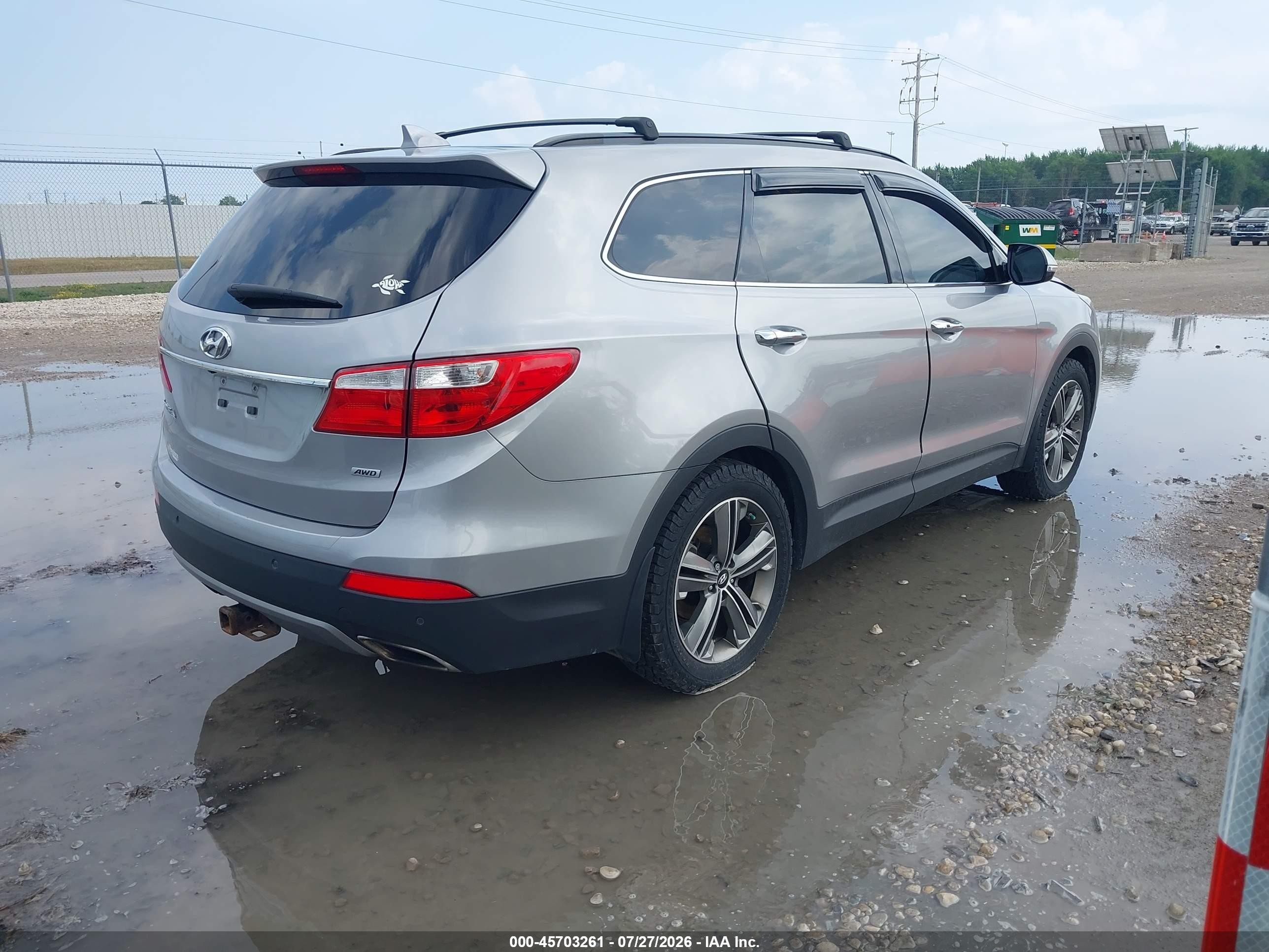 2014 Hyundai Santa Fe Gls Silver vin: KM8SRDHF9EU063379