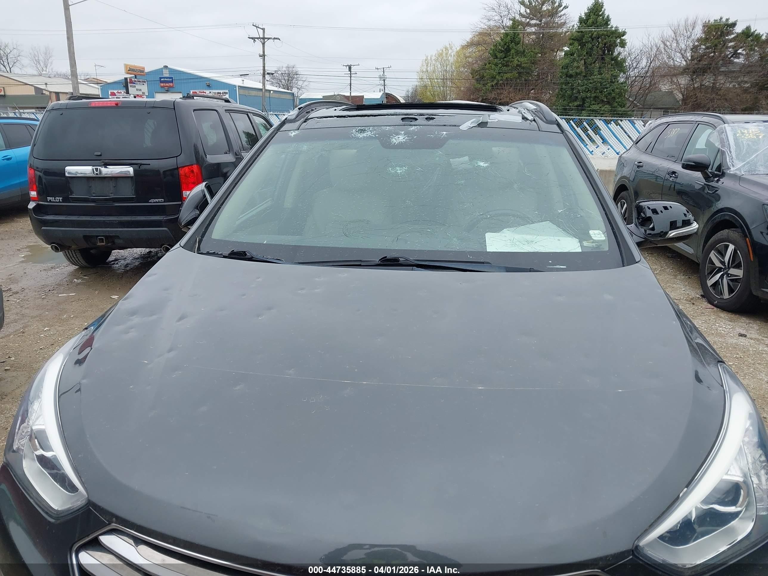 2014 Hyundai Santa Fe Limited Gray vin: KM8SRDHF9EU075399