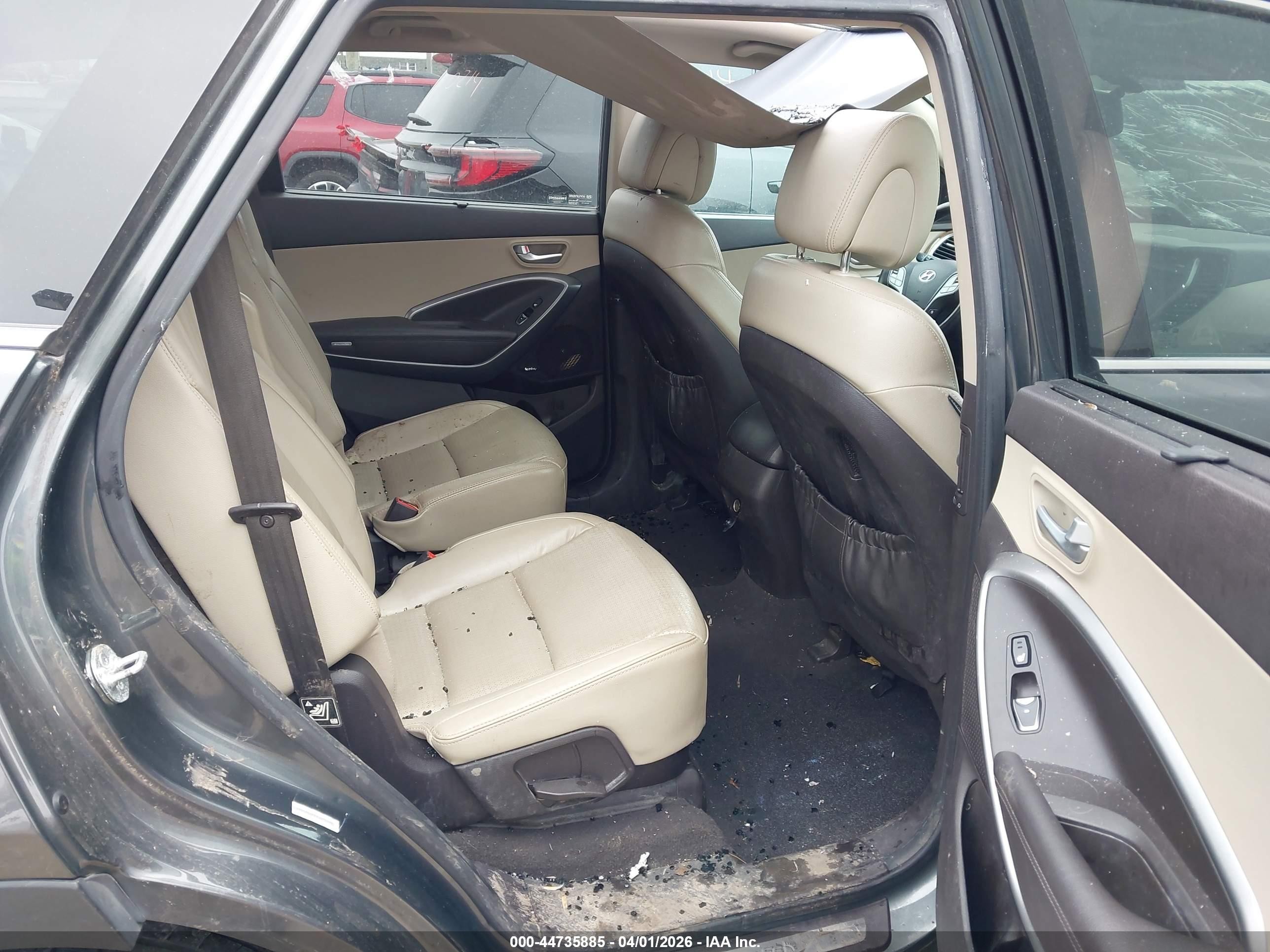 2014 Hyundai Santa Fe Limited Gray vin: KM8SRDHF9EU075399