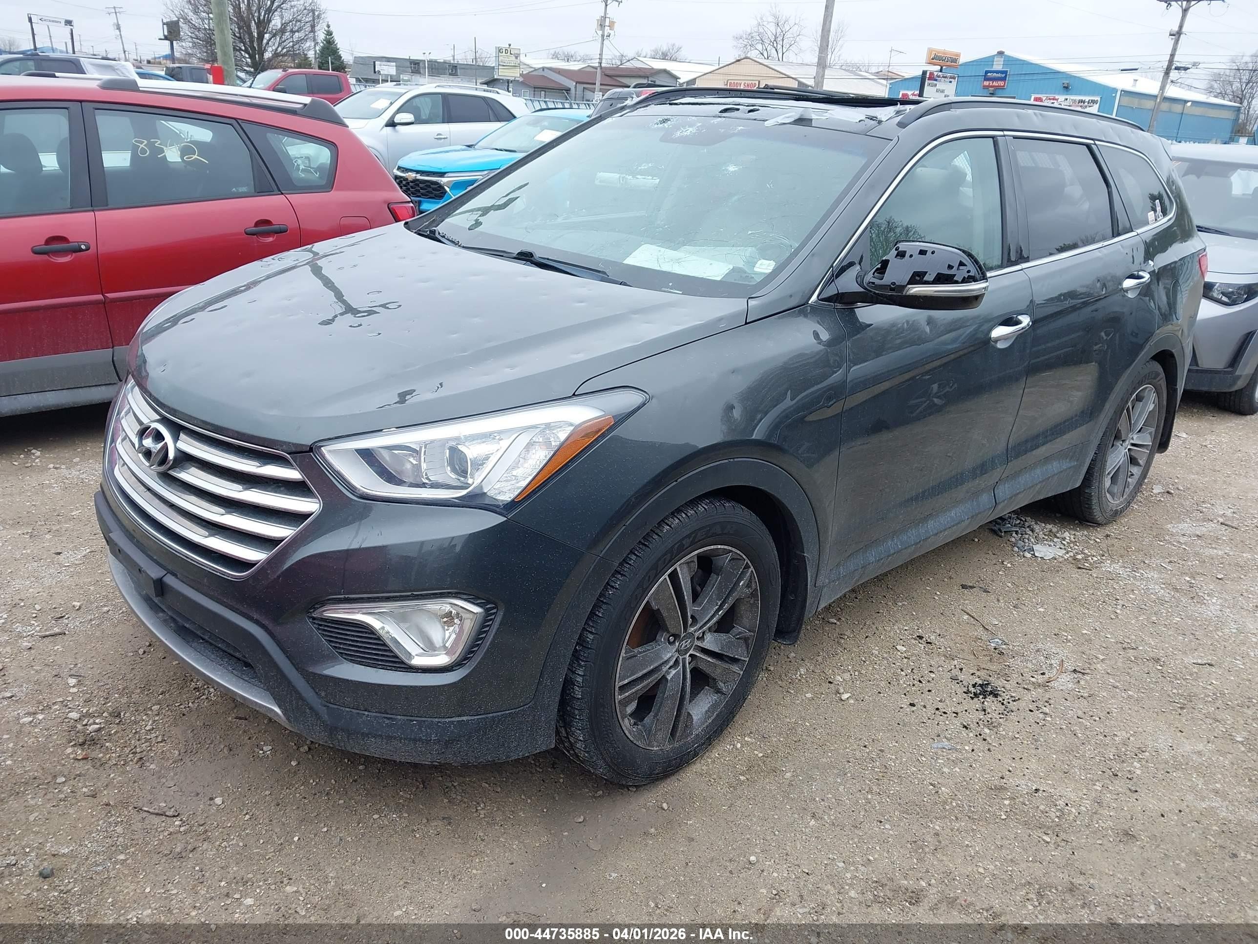2014 Hyundai Santa Fe Limited Gray vin: KM8SRDHF9EU075399