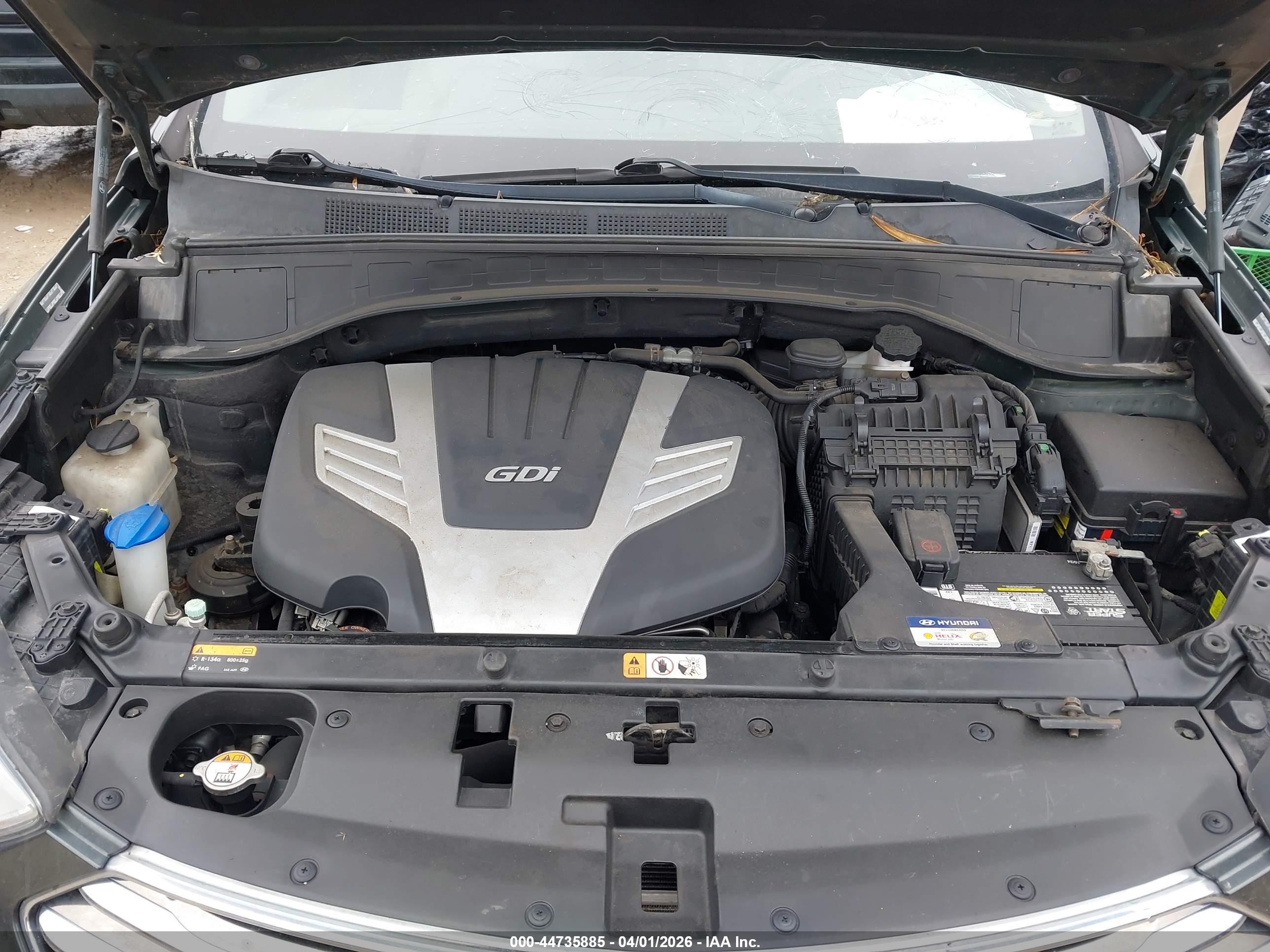 2014 Hyundai Santa Fe Limited Gray vin: KM8SRDHF9EU075399