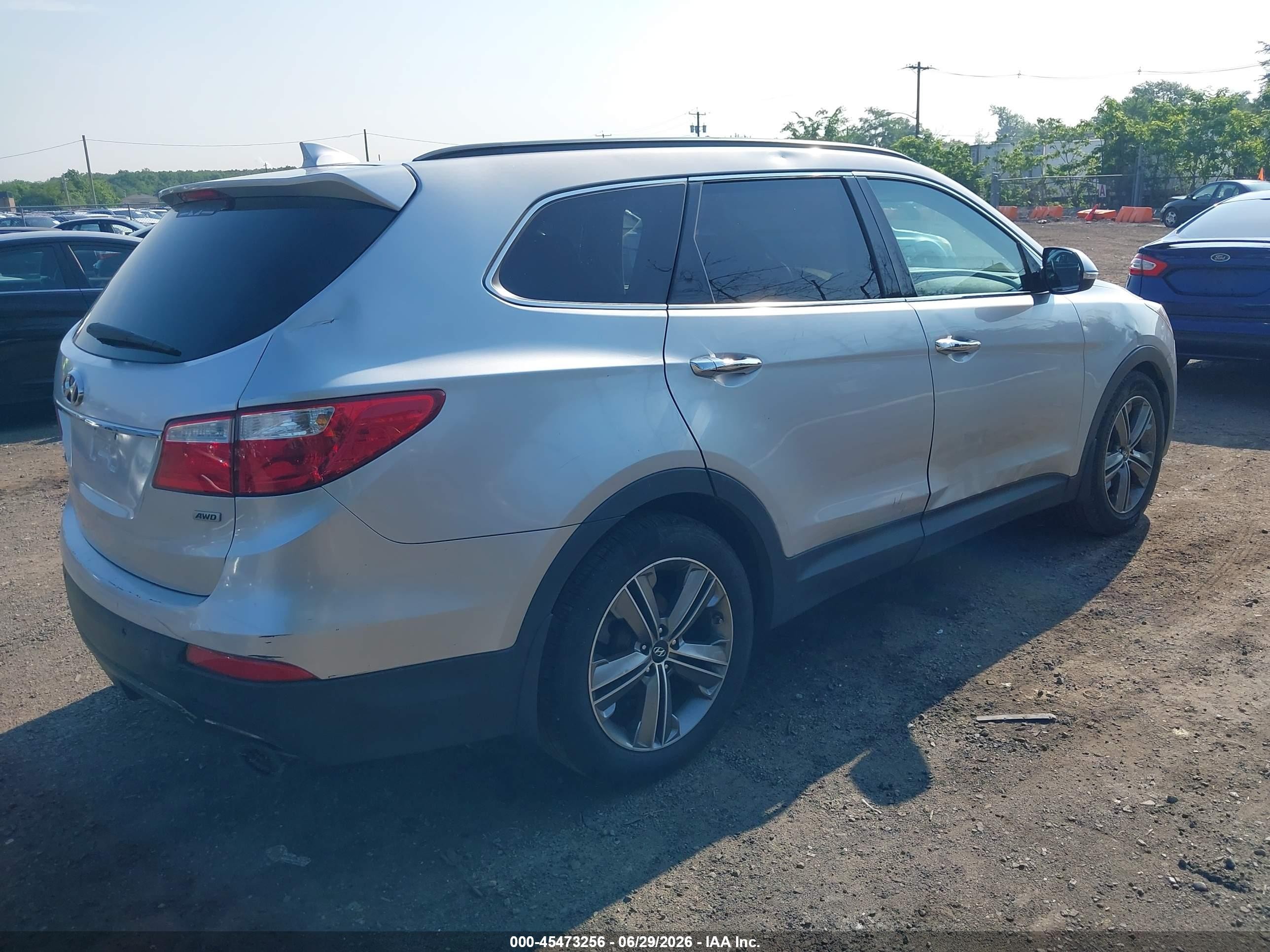 2014 Hyundai Santa Fe Gls Gray vin: KM8SRDHF9EU079419