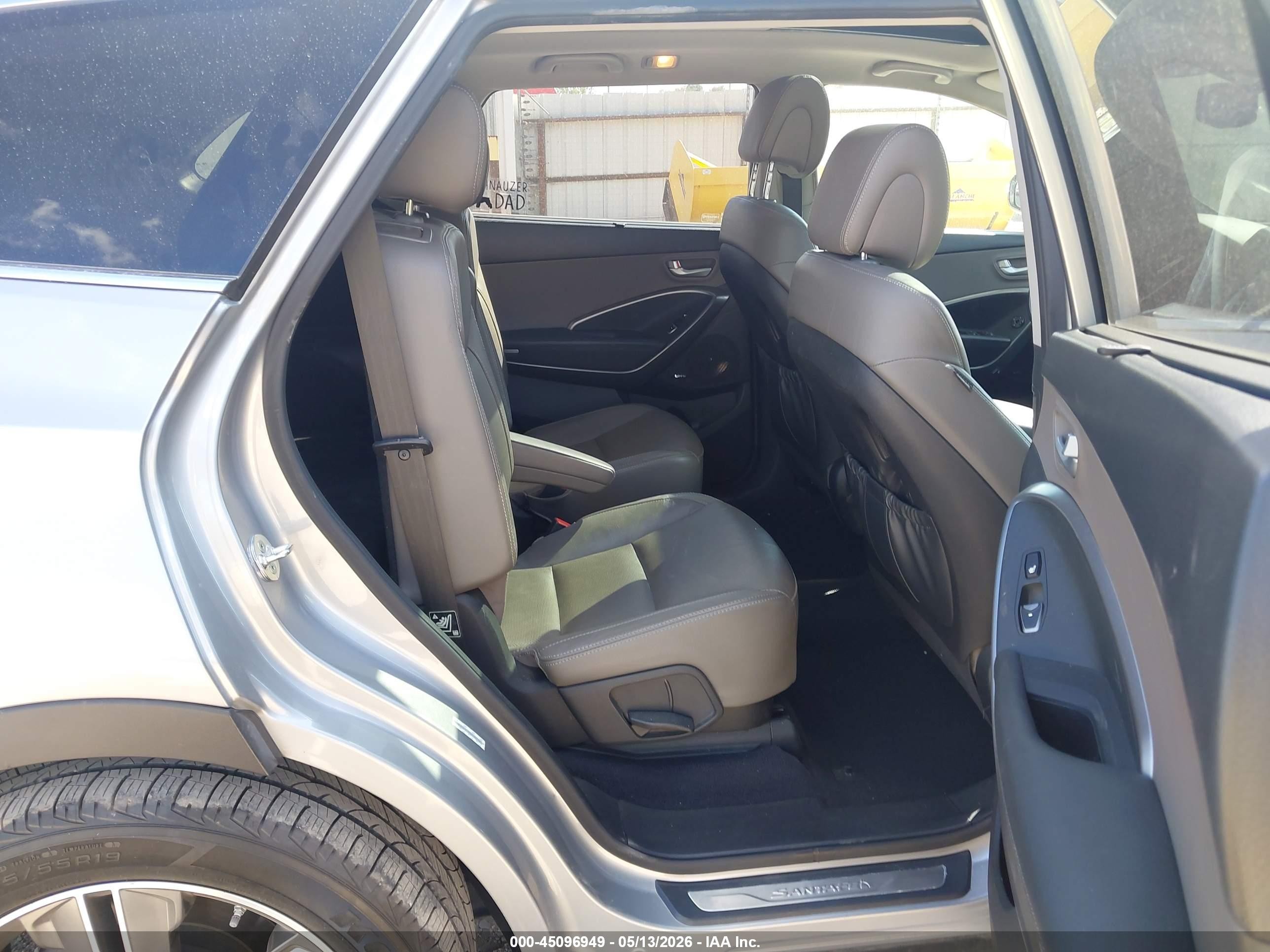 2015 Hyundai Santa Fe Limited Gray vin: KM8SRDHF9FU103770