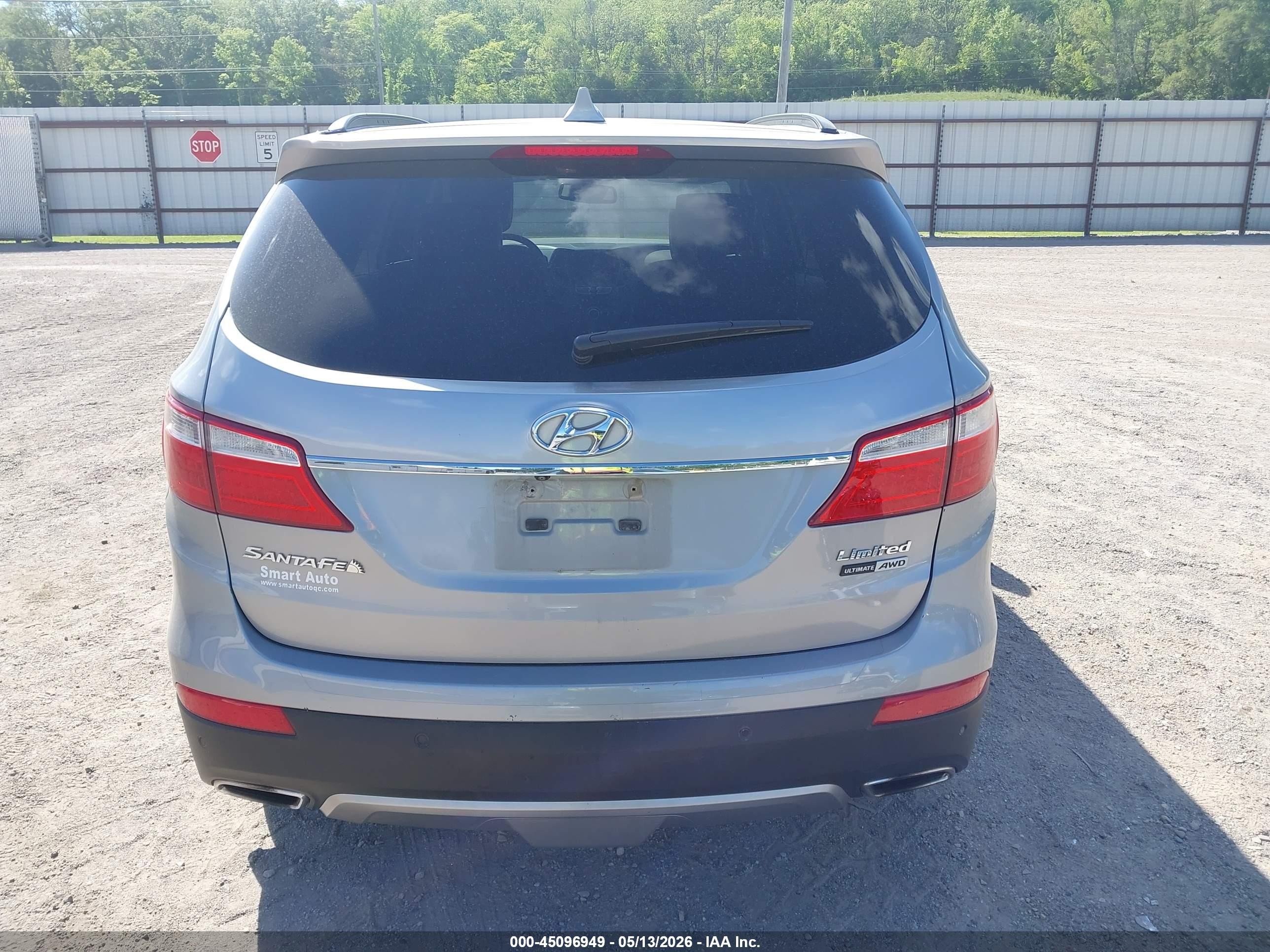 2015 Hyundai Santa Fe Limited Gray vin: KM8SRDHF9FU103770