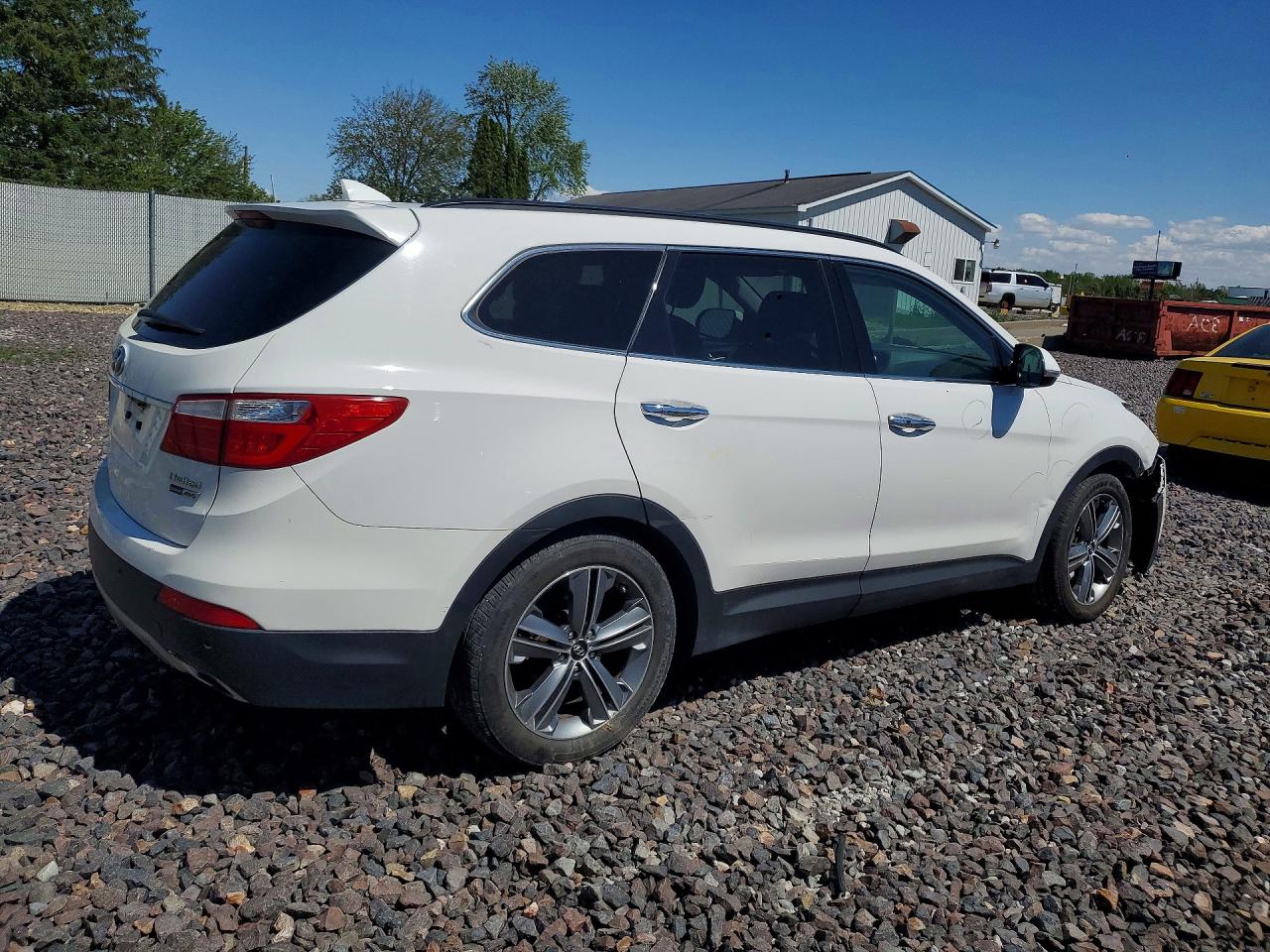 2015 Hyundai Santa Fe Limited White vin: KM8SRDHF9FU115658