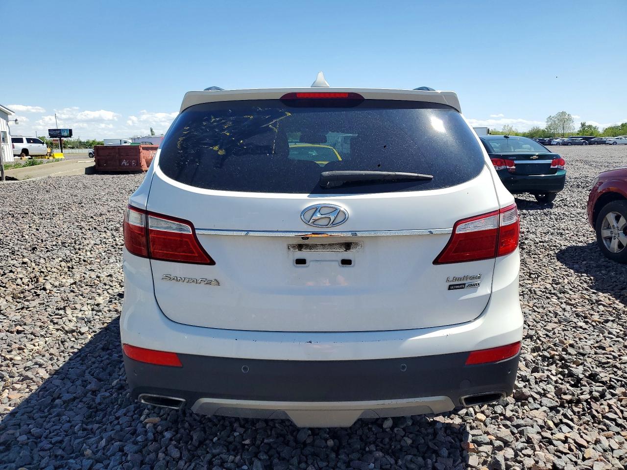 2015 Hyundai Santa Fe Limited White vin: KM8SRDHF9FU115658