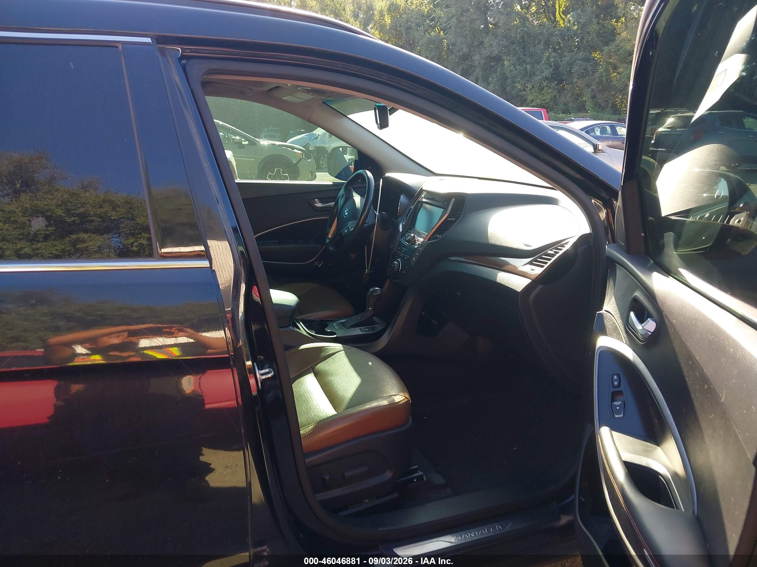 2014 Hyundai Santa Fe Limited Black vin: KM8SRDHFXEU066565
