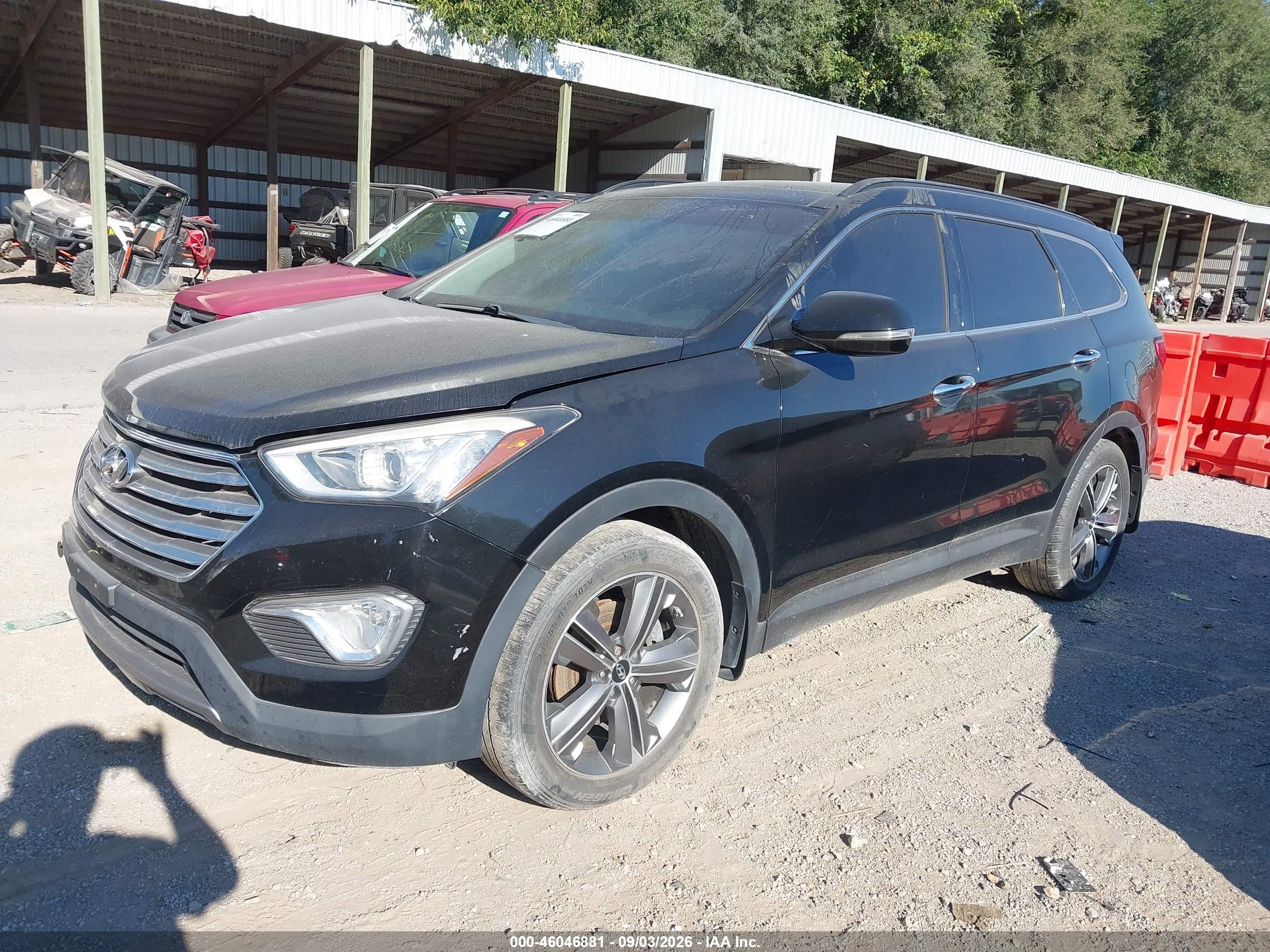 2014 Hyundai Santa Fe Limited Black vin: KM8SRDHFXEU066565
