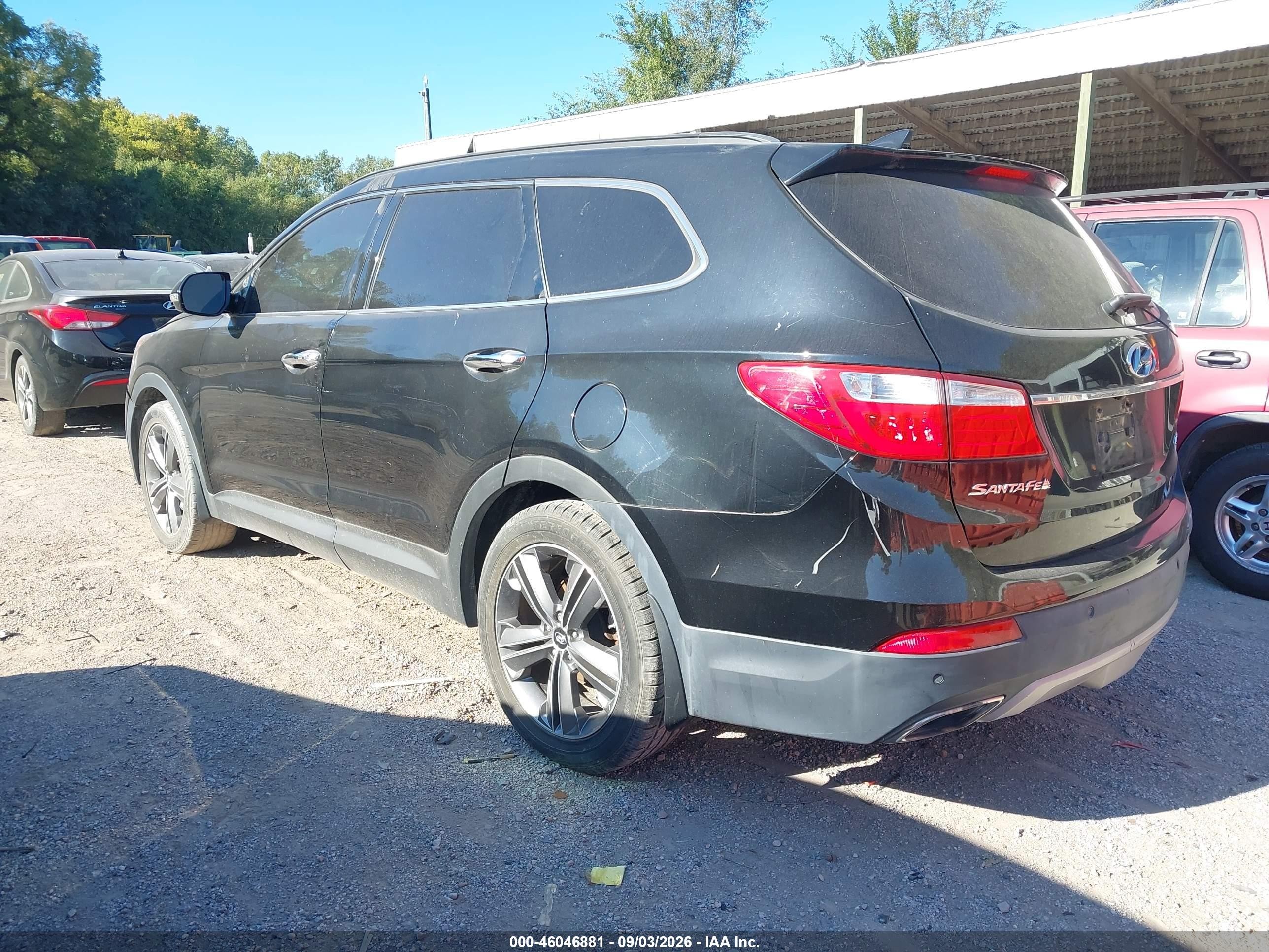 2014 Hyundai Santa Fe Limited Black vin: KM8SRDHFXEU066565