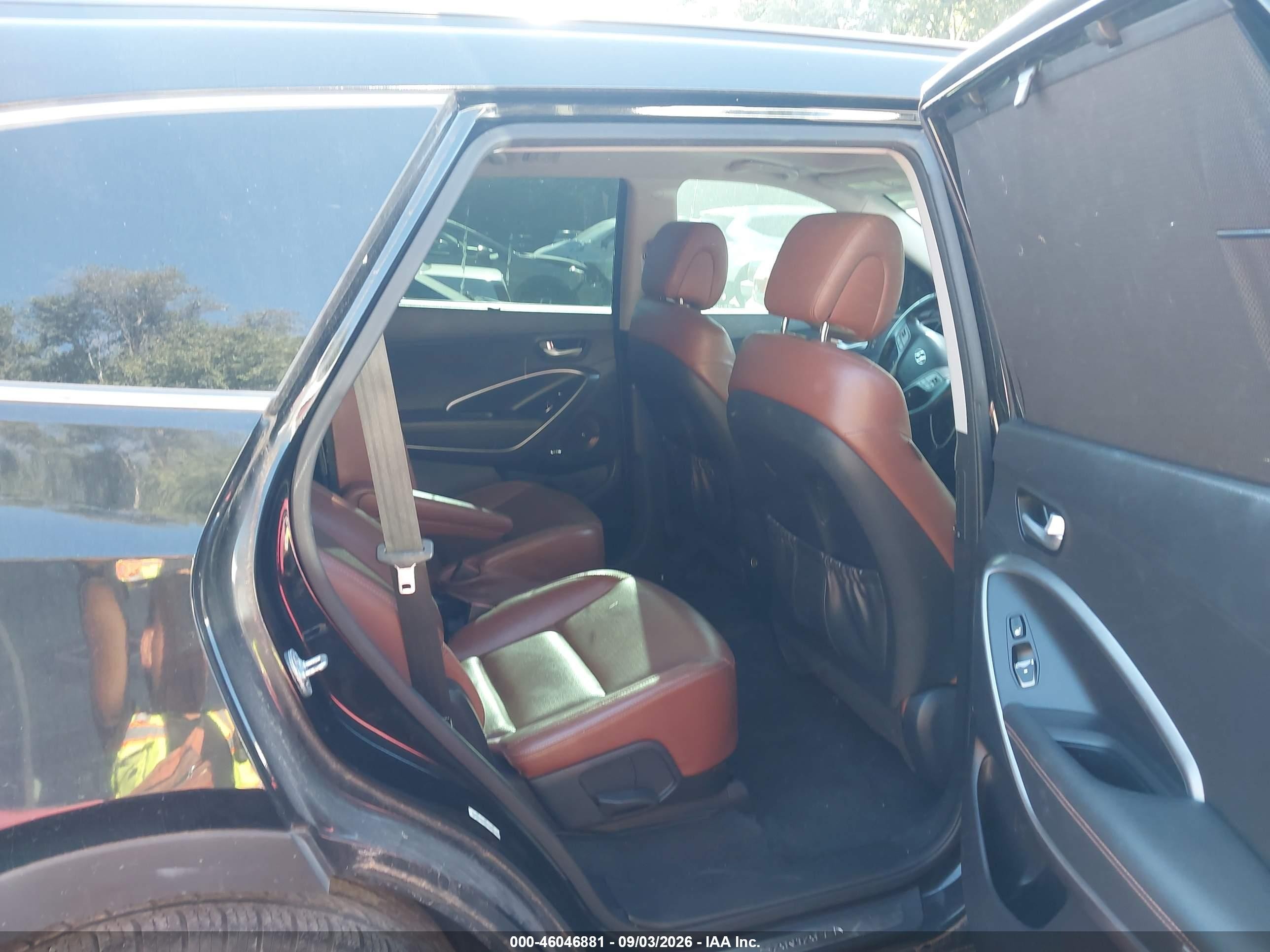 2014 Hyundai Santa Fe Limited Black vin: KM8SRDHFXEU066565