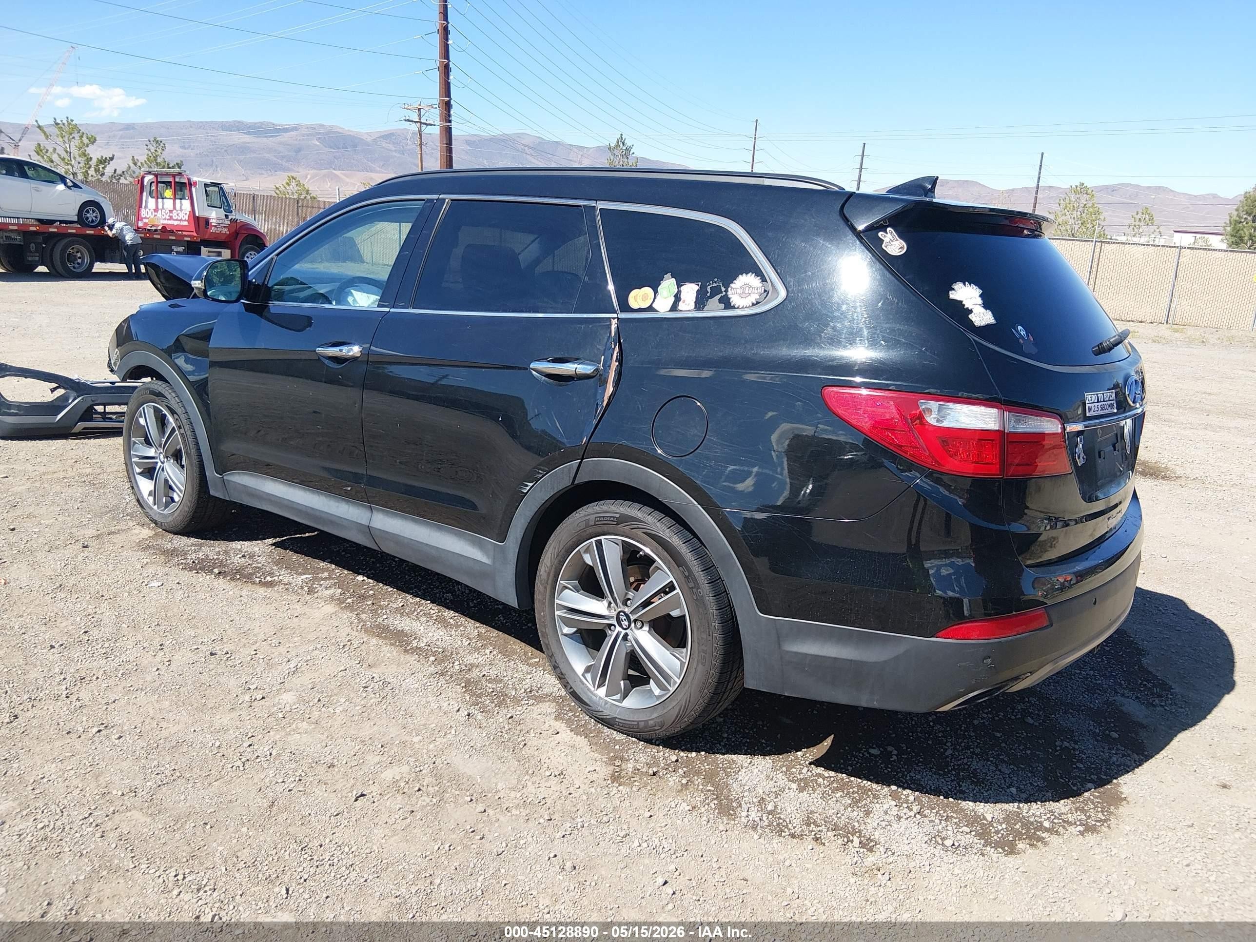 2014 Hyundai Santa Fe Limited Черный vin: KM8SRDHFXEU081051