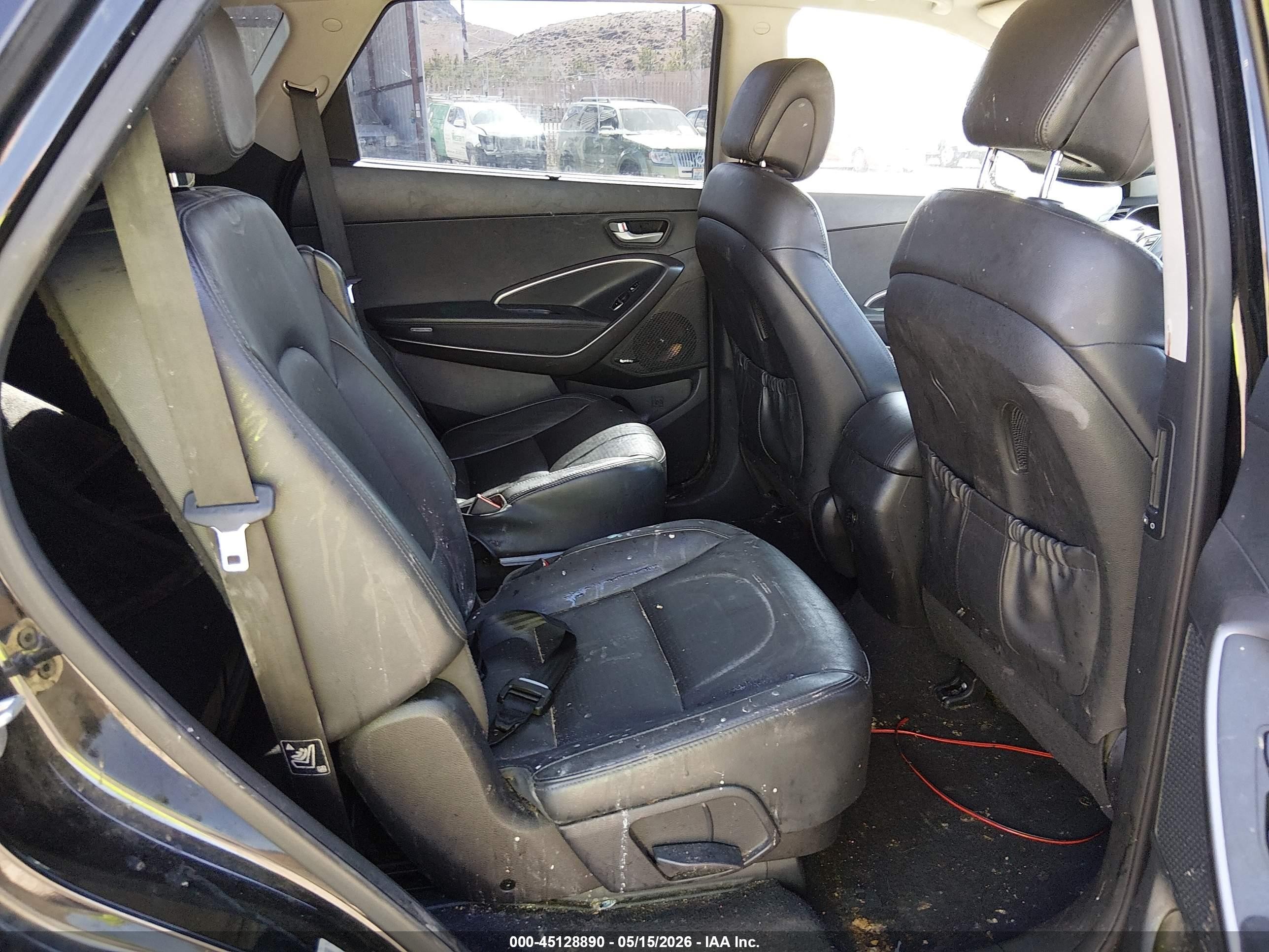 2014 Hyundai Santa Fe Limited Черный vin: KM8SRDHFXEU081051