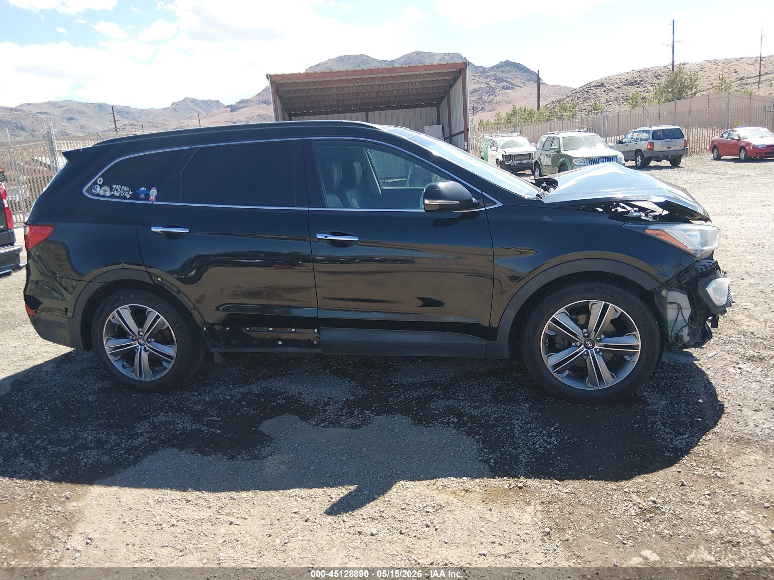 2014 Hyundai Santa Fe Limited Черный vin: KM8SRDHFXEU081051