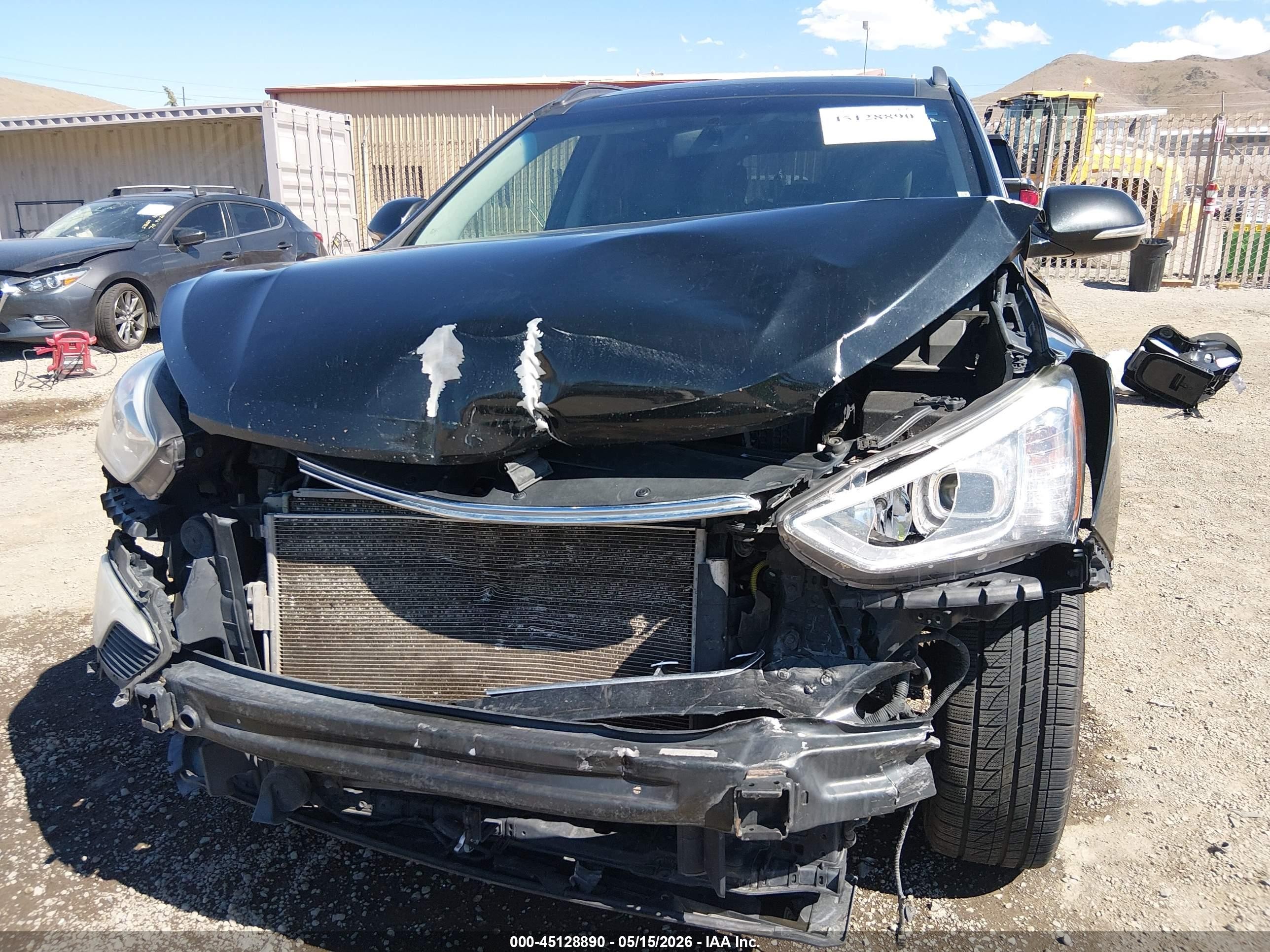 2014 Hyundai Santa Fe Limited Черный vin: KM8SRDHFXEU081051