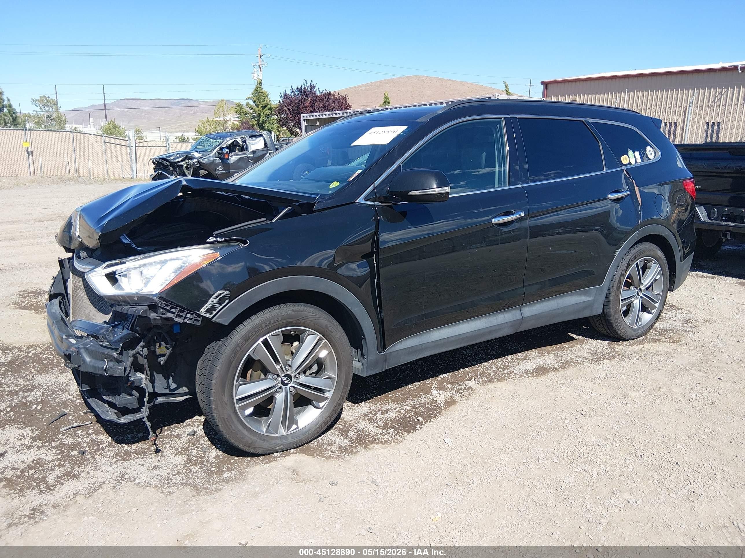 2014 Hyundai Santa Fe Limited Черный vin: KM8SRDHFXEU081051